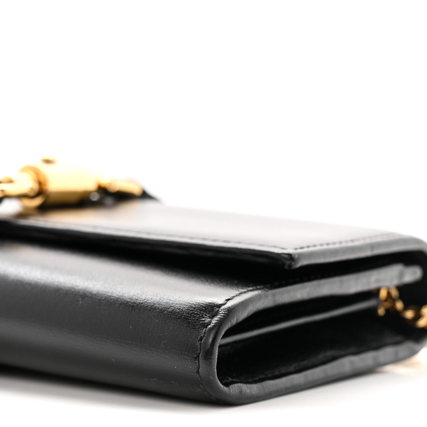 Calfskin Jackie 1961 Chain Wallet Black