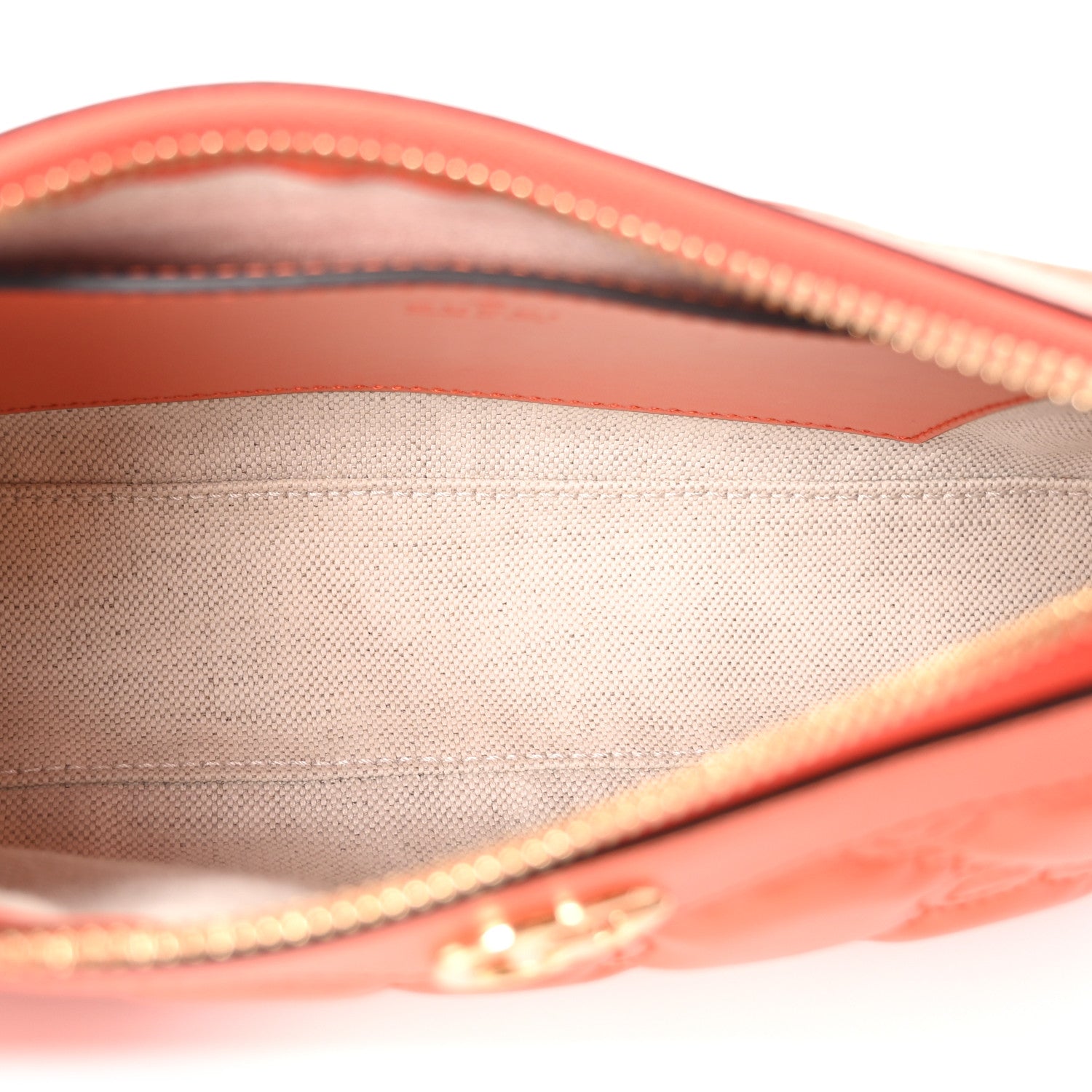 Calfskin GG Matelasse Chain Handbag Deep Orange Natural