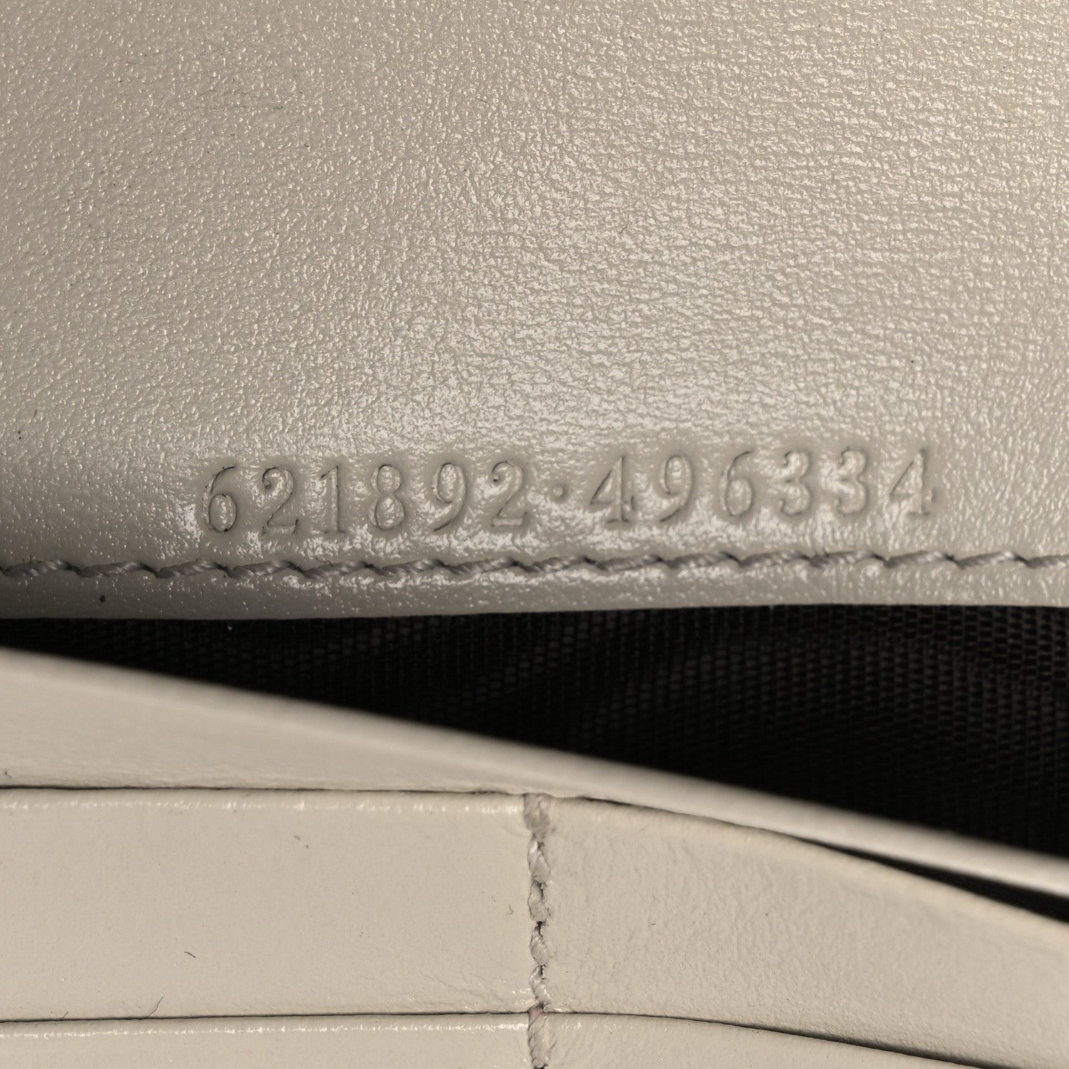 Boarded Plutone Calfskin Horsebit 1955 Wallet On Chain Mystic White