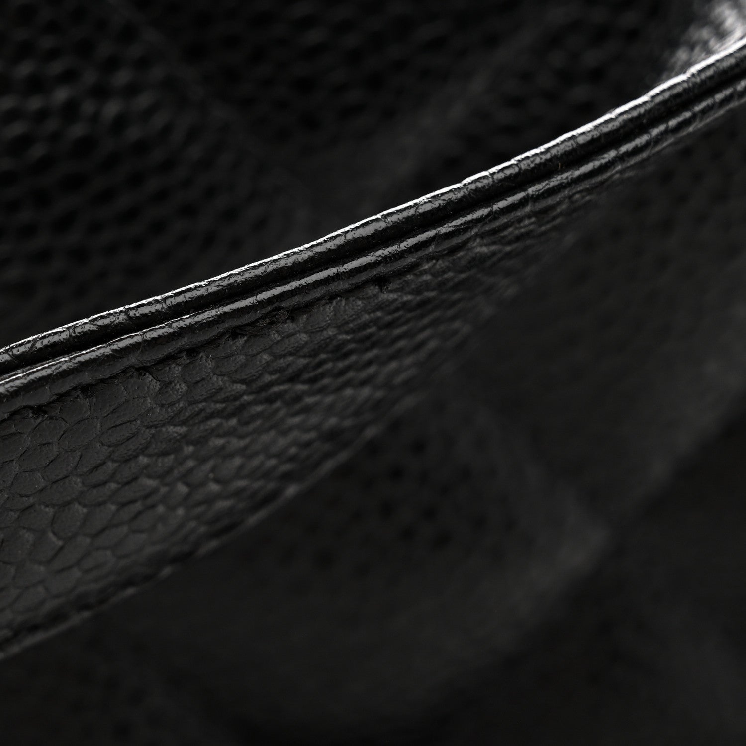 Caviar Quilted Grand Shopping Tote GST Black