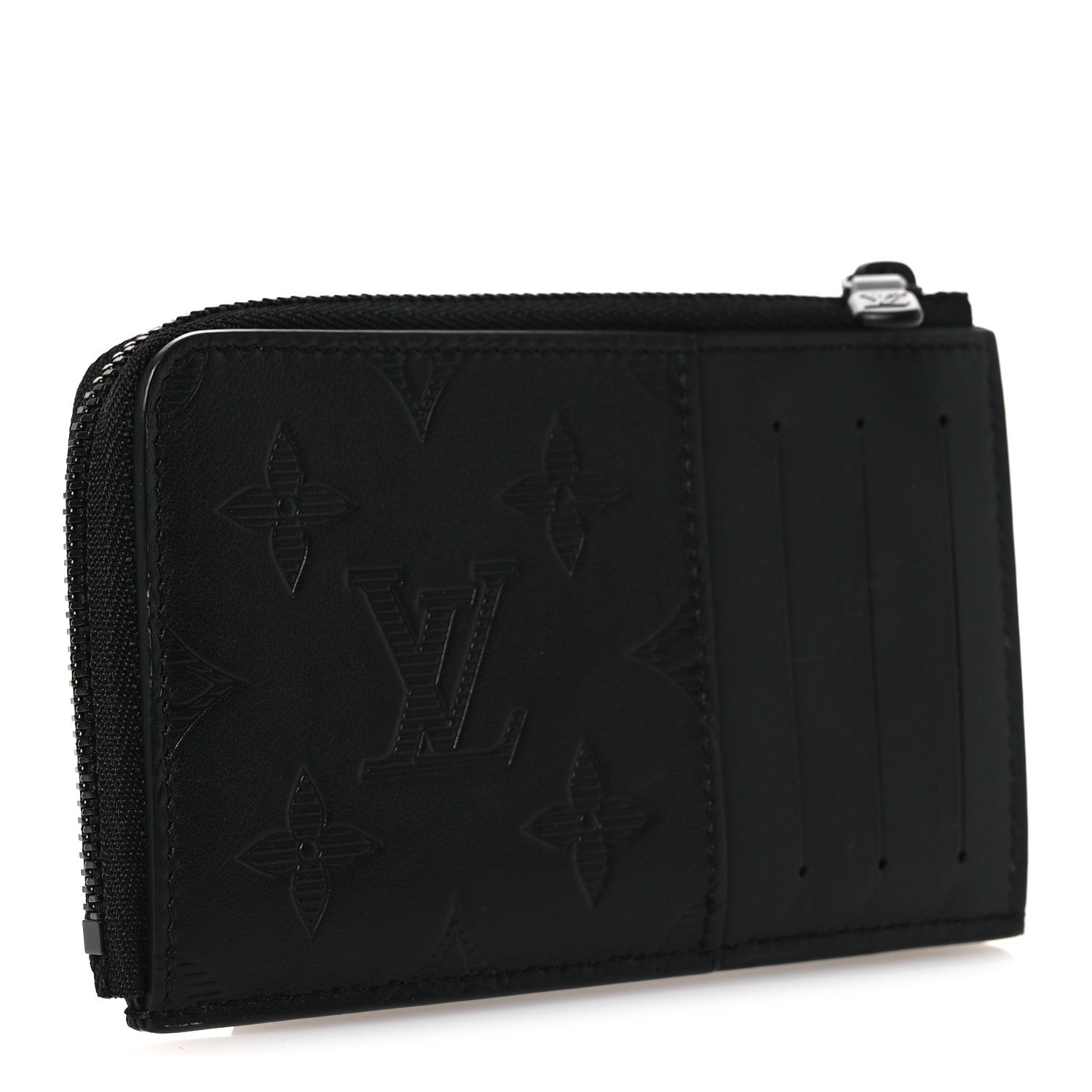 Calfskin Monogram Shadow Hybrid Wallet Black