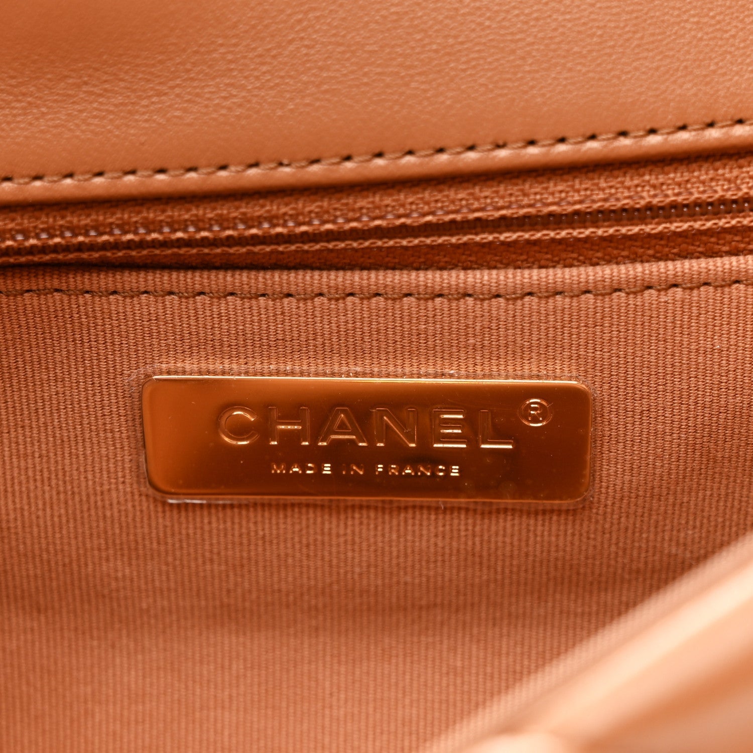 Lambskin Quilted Medium Chanel 19 Flap Brown