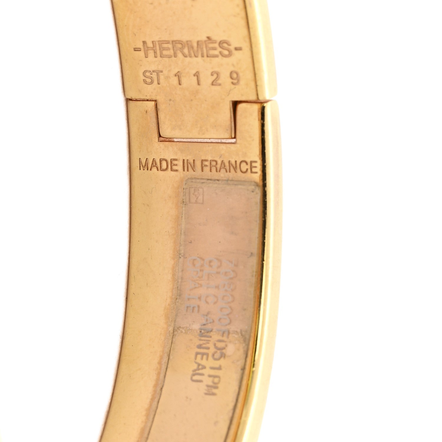 Enamel Clic Anneau Bracelet PM Craie