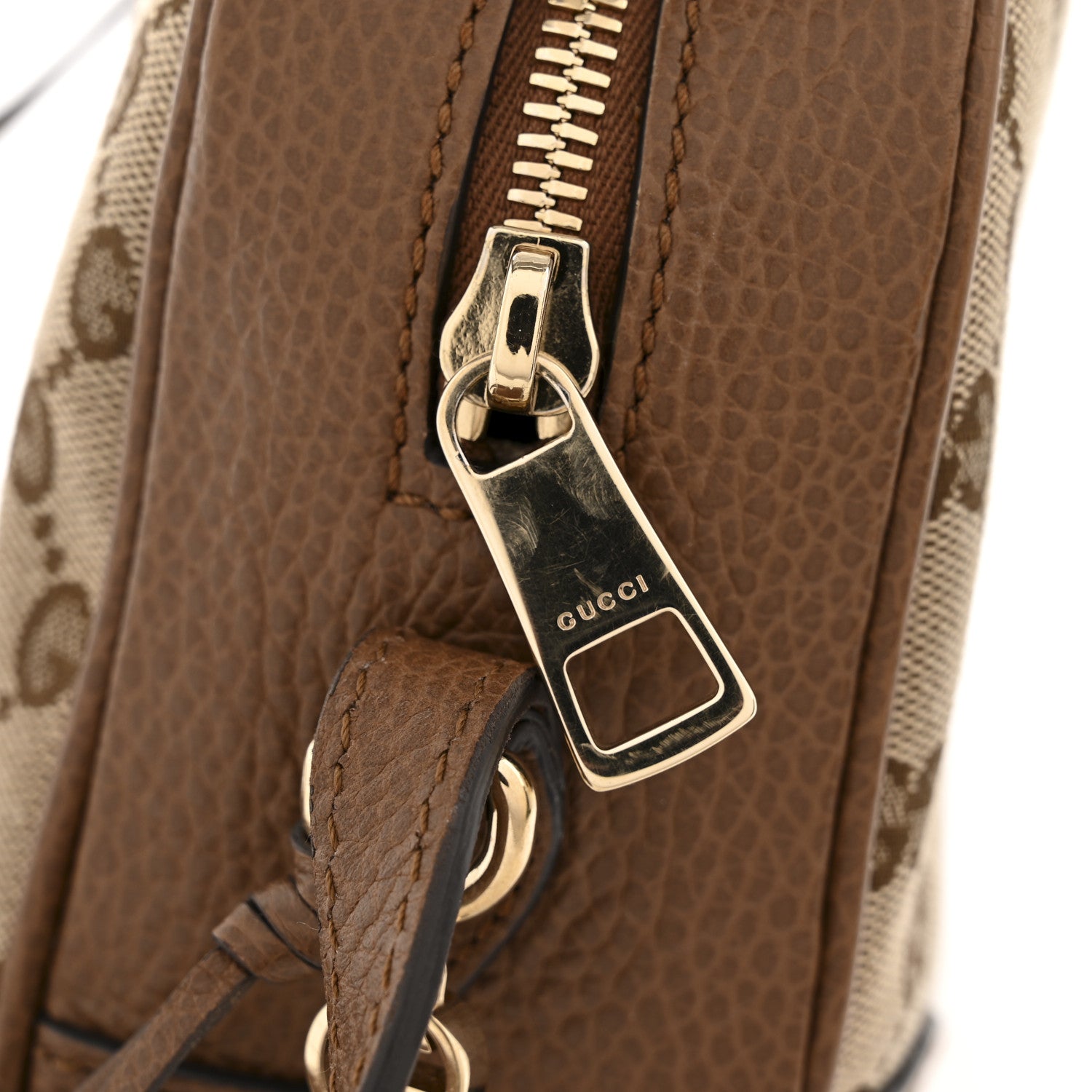 Monogram Mini Bree Messenger Bag Beige Tabacco