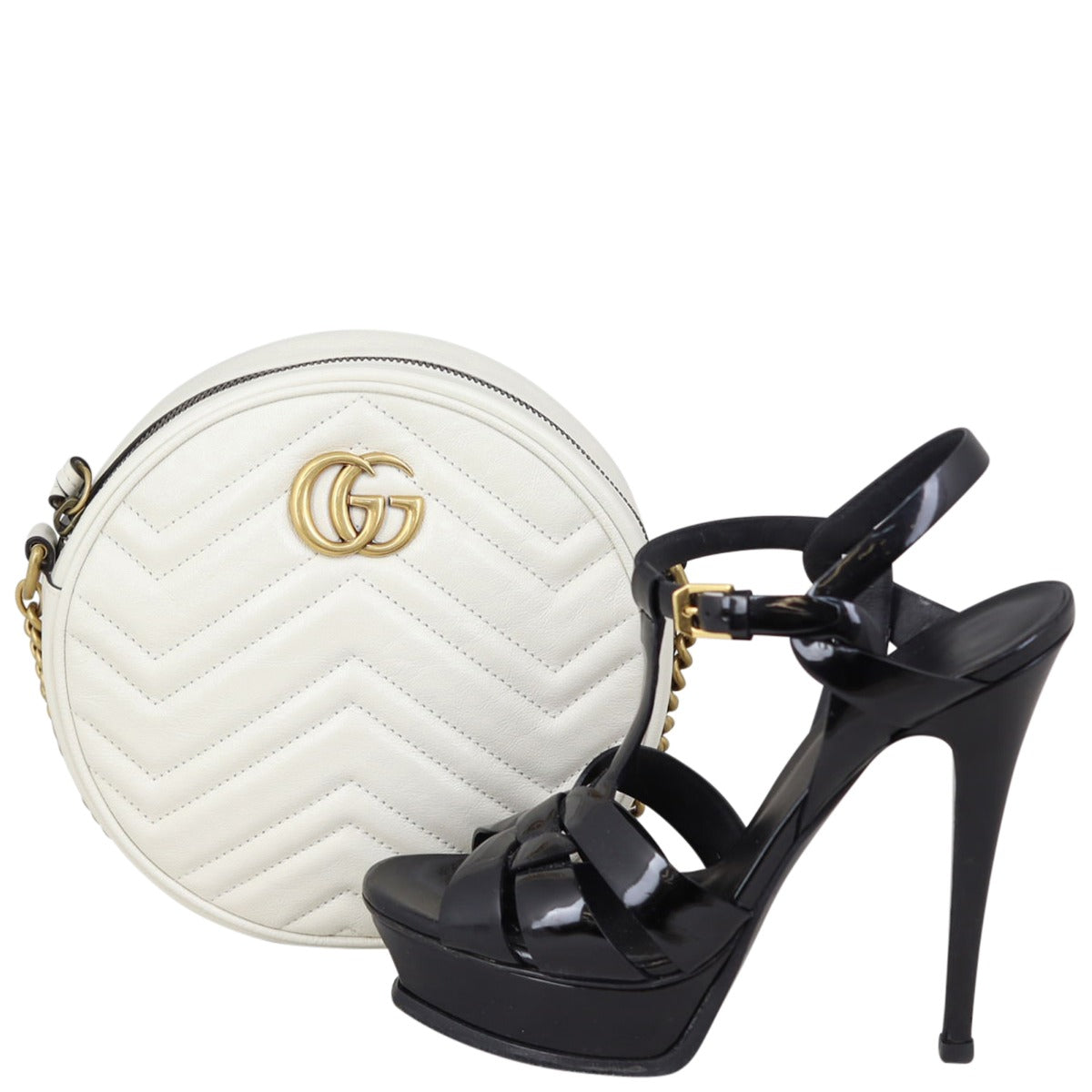 Gucci GG Marmont Round Chain Shoulder Bag