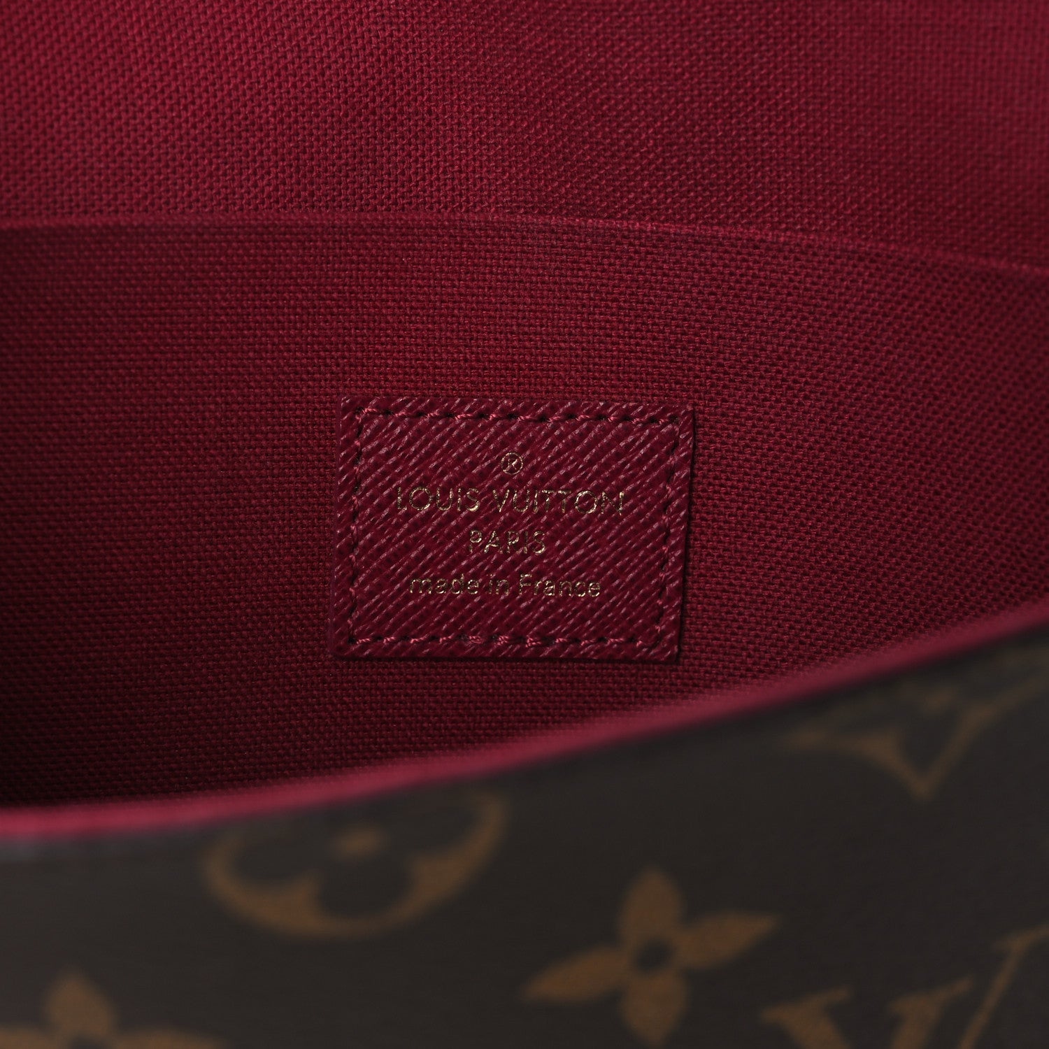 Monogram Pochette Felicie Chain Wallet Fuchsia