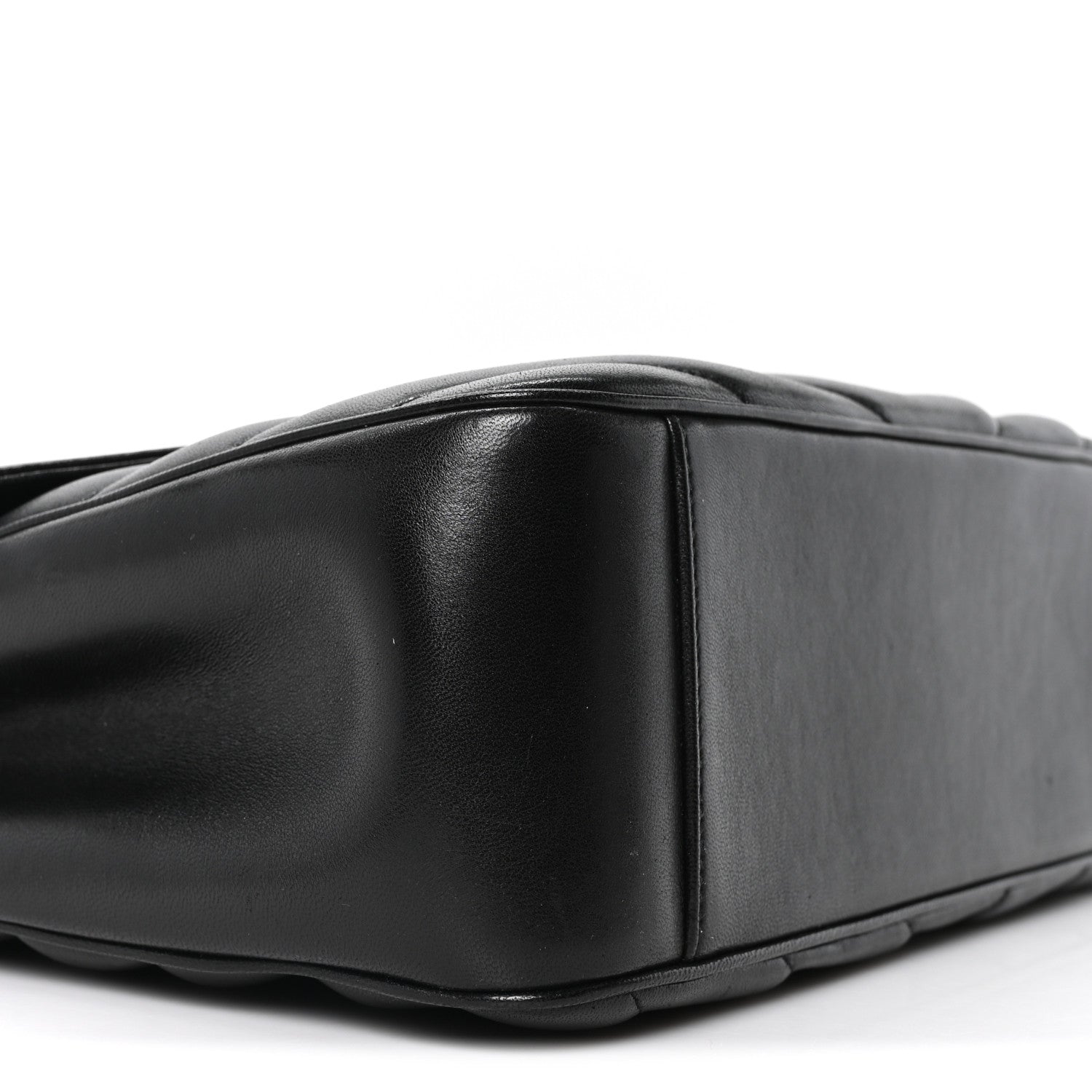 Lambskin Quilted Monogram Large Loulou Black