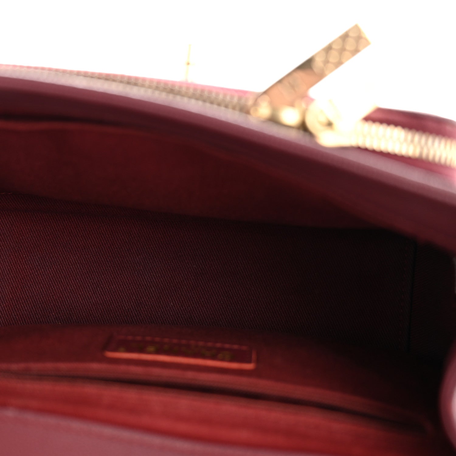 Caviar Quilted Small Business Affinity Flap Burgundy