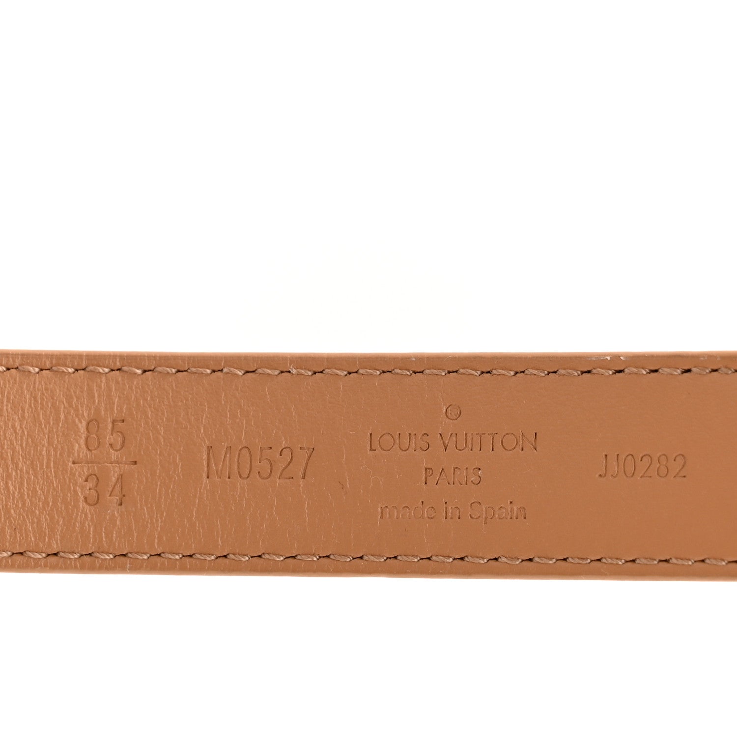 Calfskin Monogram 20mm LV Iconic Reversible Belt 85 34 Arizona Beige