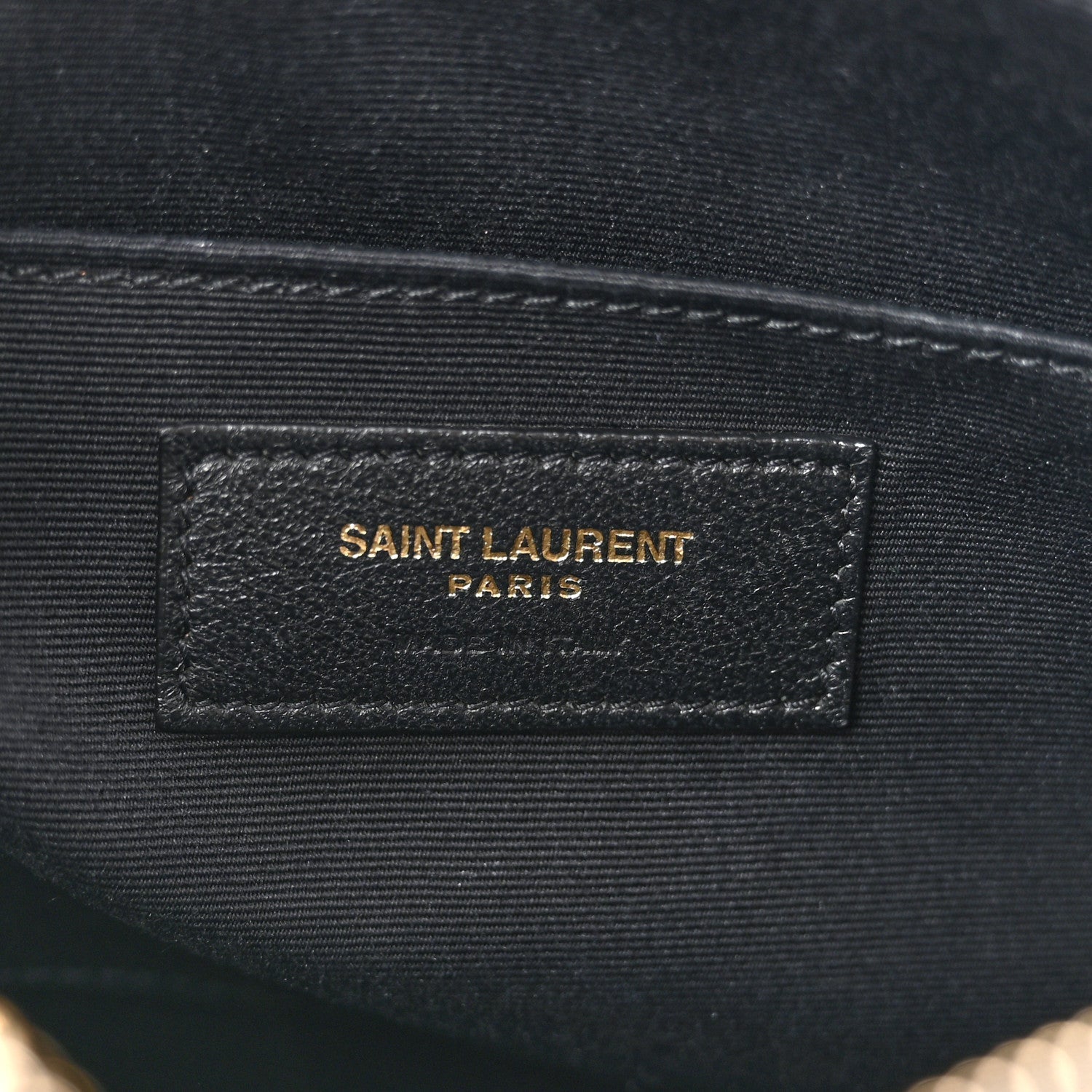 Calfskin Matelasse Monogram Lou Camera Bag Black
