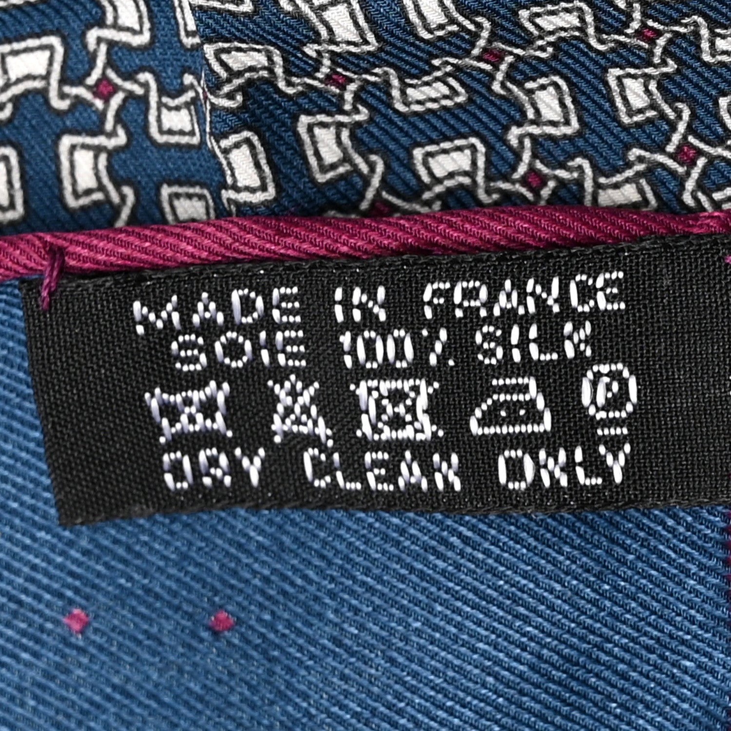 Silk Pocket Square Scarf Blue Multicolor