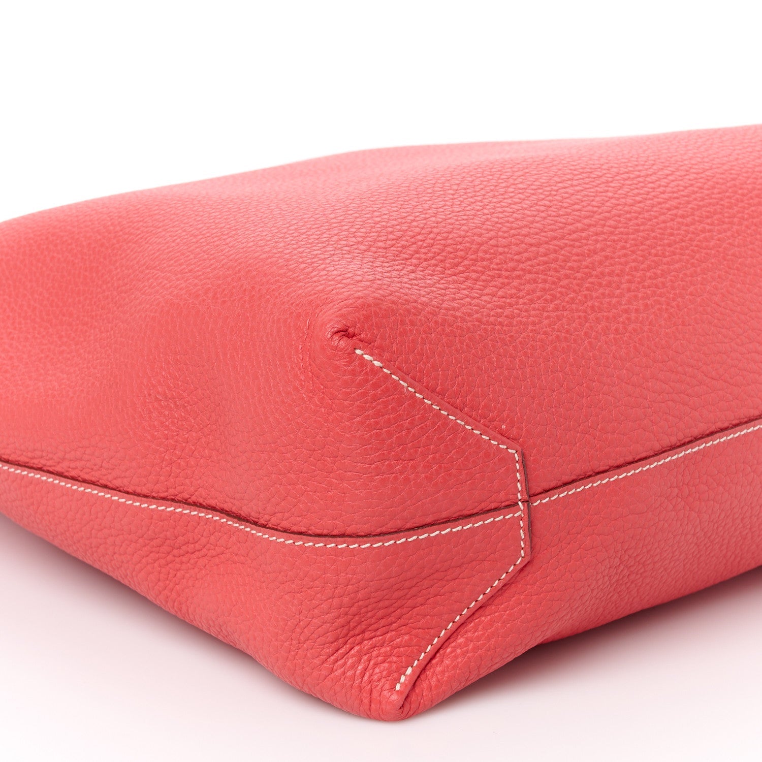 Taurillon Clemence Double Sens 36 Reversible Tote Rubis Bougainvillea