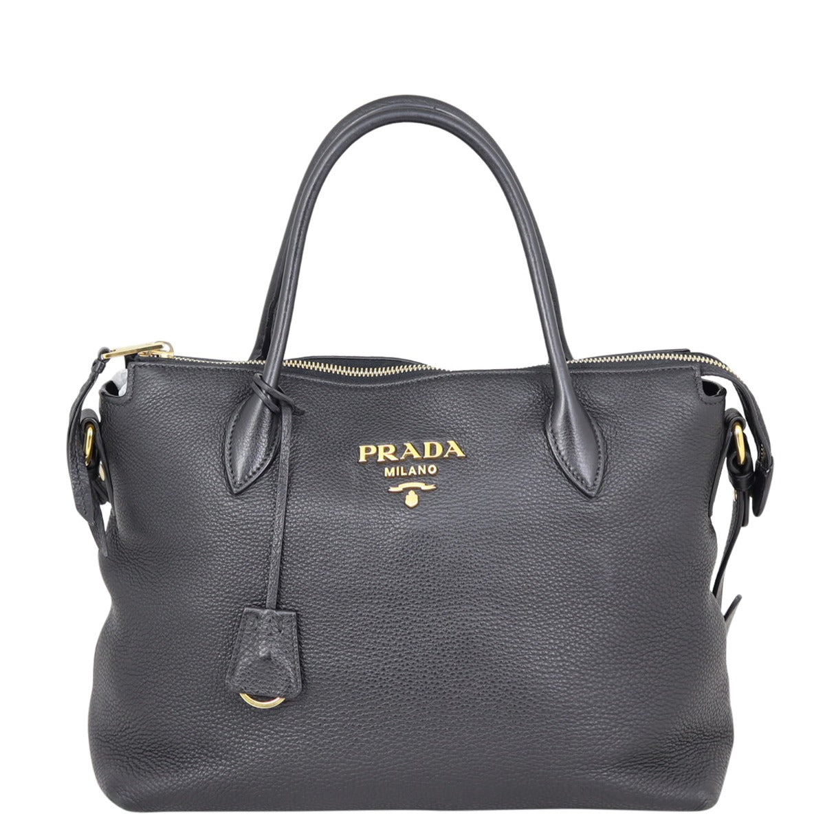 Prada Vitello Daino Zip Tote