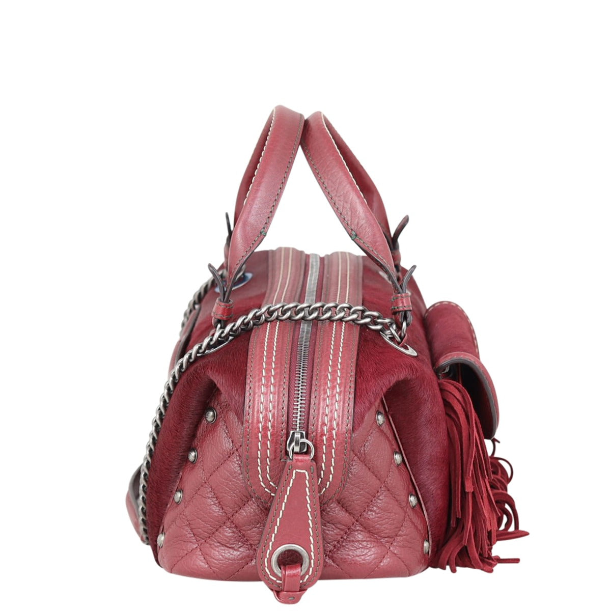 Chanel Pony Hair and Leather Paris-Dallas Bowling Fringe Bag | Calfskin