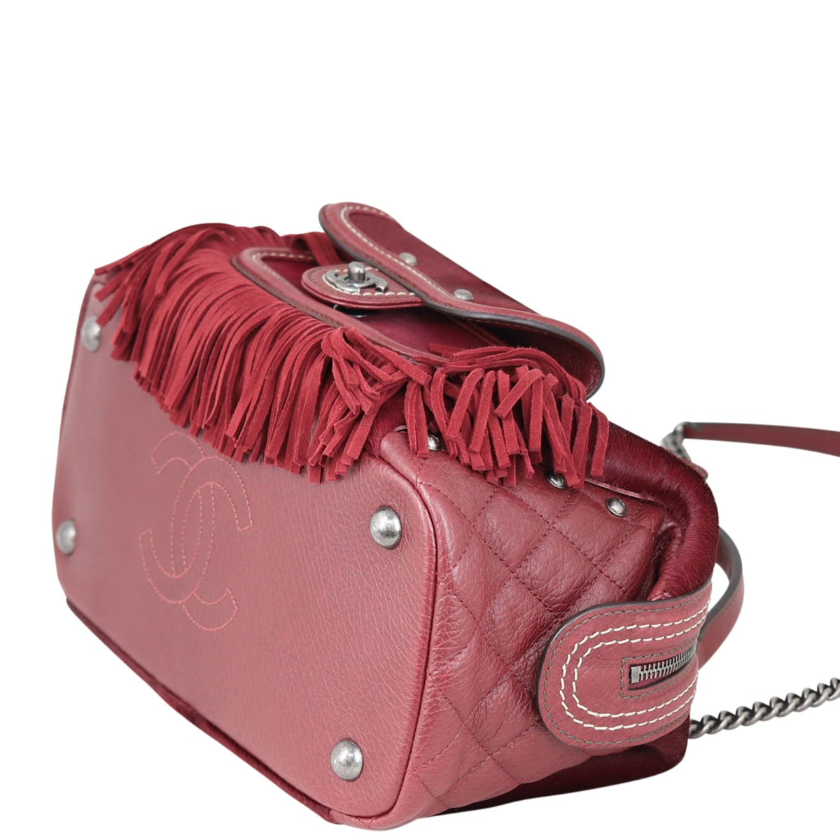 Chanel Pony Hair and Leather Paris-Dallas Bowling Fringe Bag | Calfskin