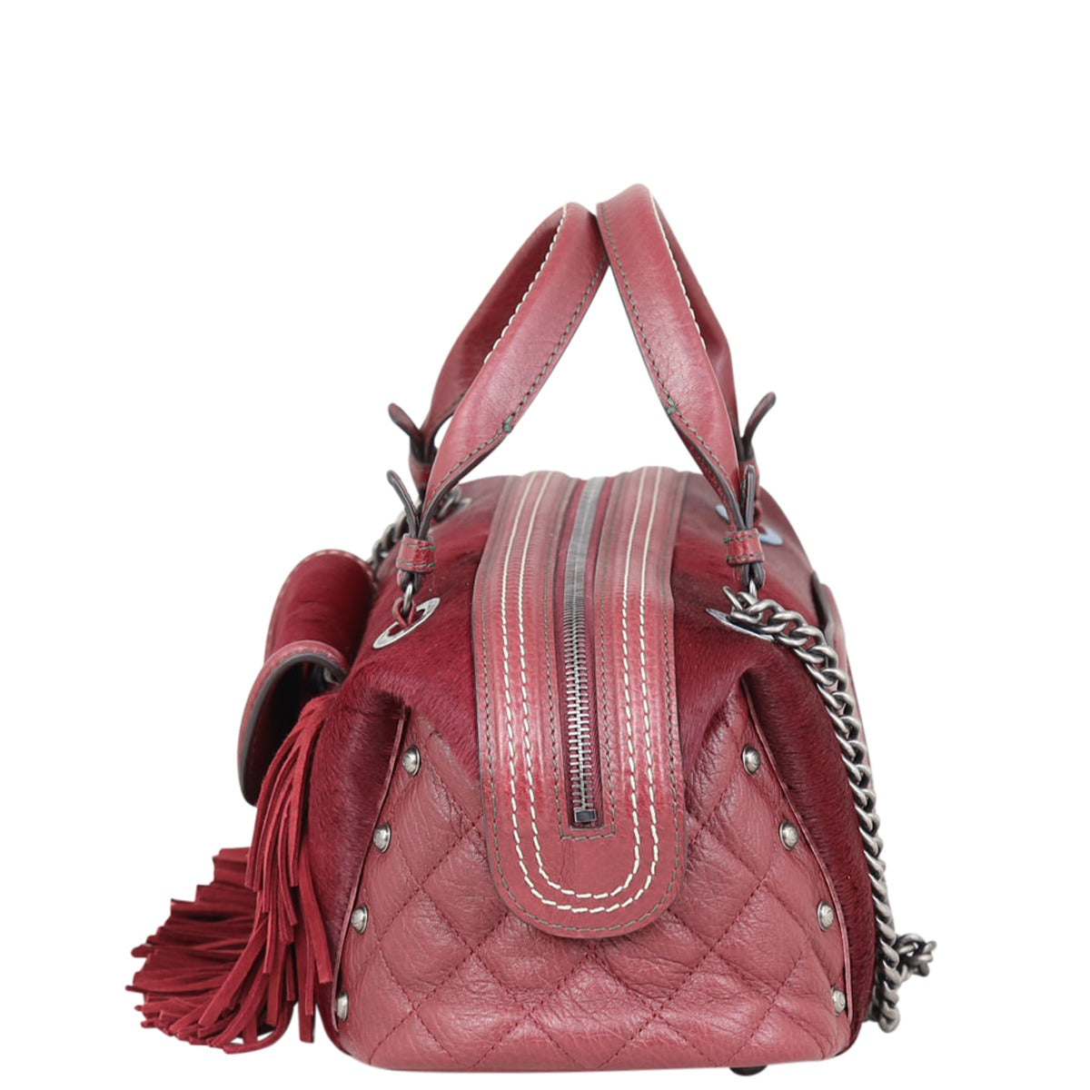 Chanel Pony Hair and Leather Paris-Dallas Bowling Fringe Bag | Calfskin
