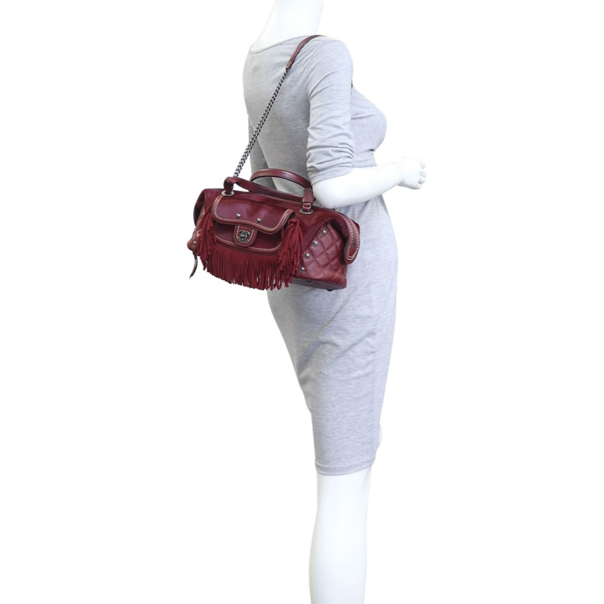 Chanel Pony Hair and Leather Paris-Dallas Bowling Fringe Bag | Calfskin