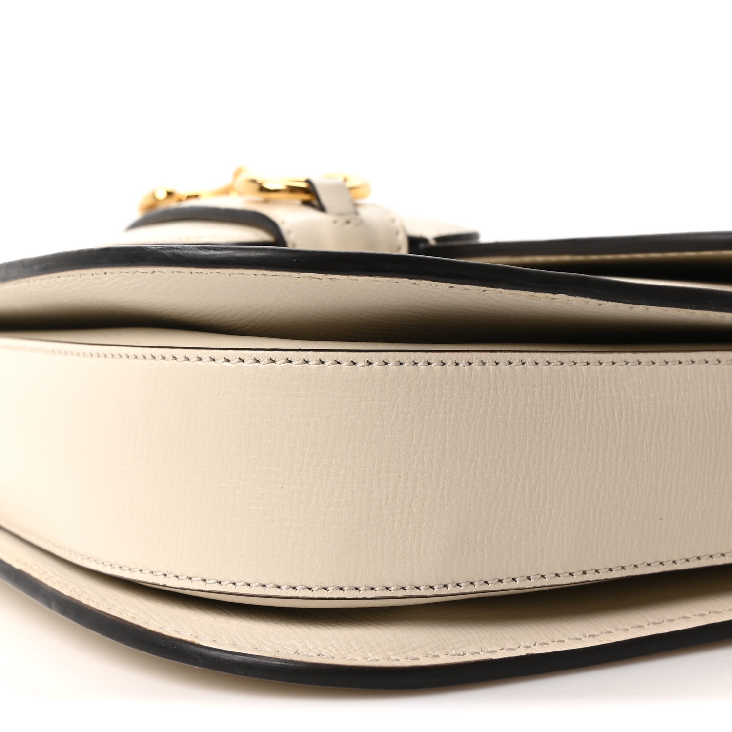 Azalea Calfskin Horsebit 1955 Shoulder Bag Mystic White