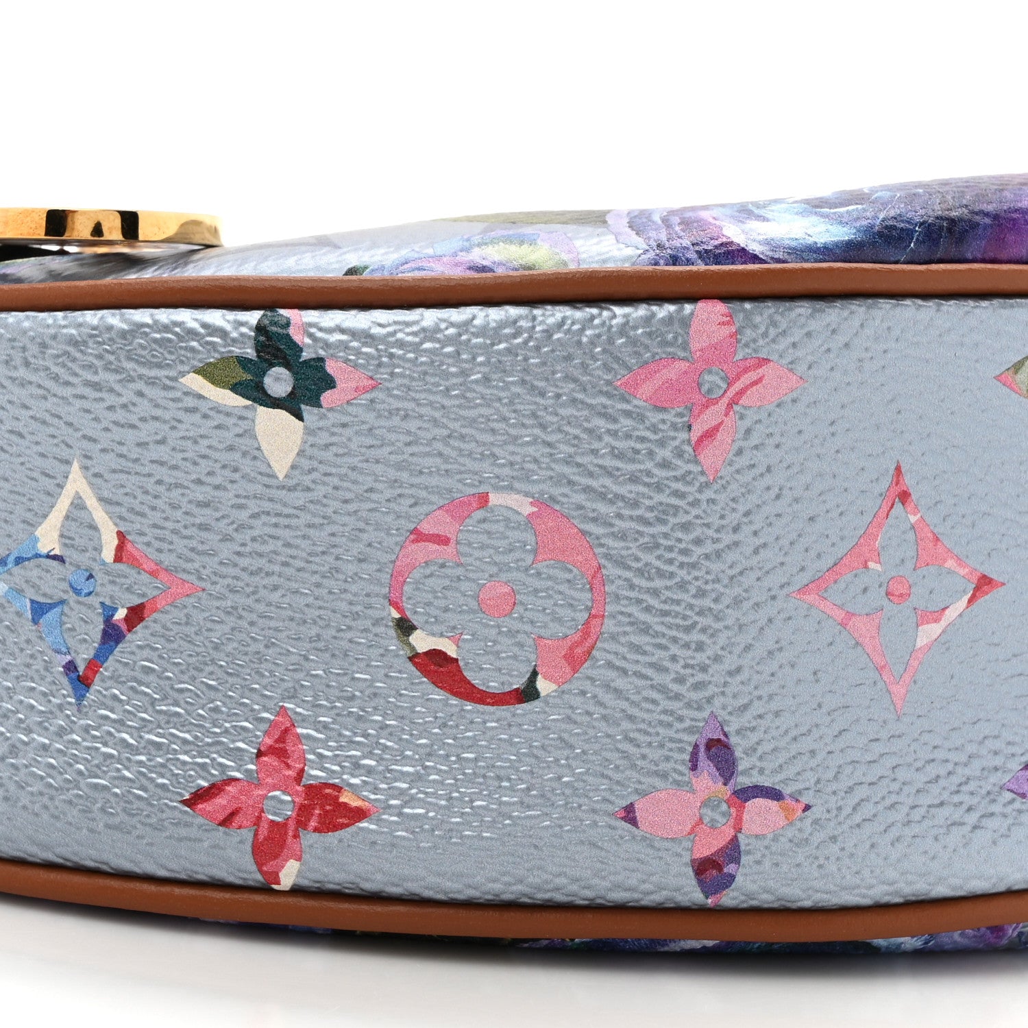 Metallic Monogram LV Garden Loop PM Blue