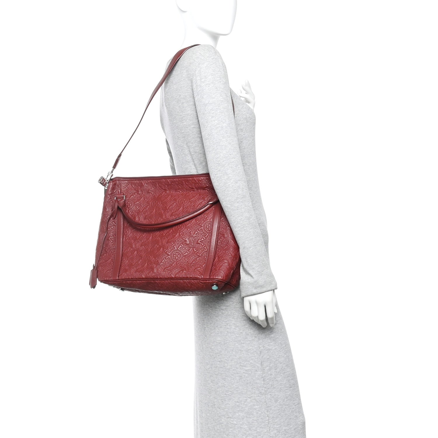 Monogram Lambskin Antheia Ixia MM Fuchsia