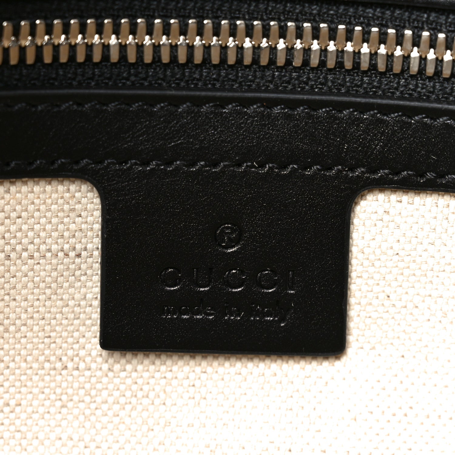 Calfskin GG Tennis Embossed Tote Bag Black