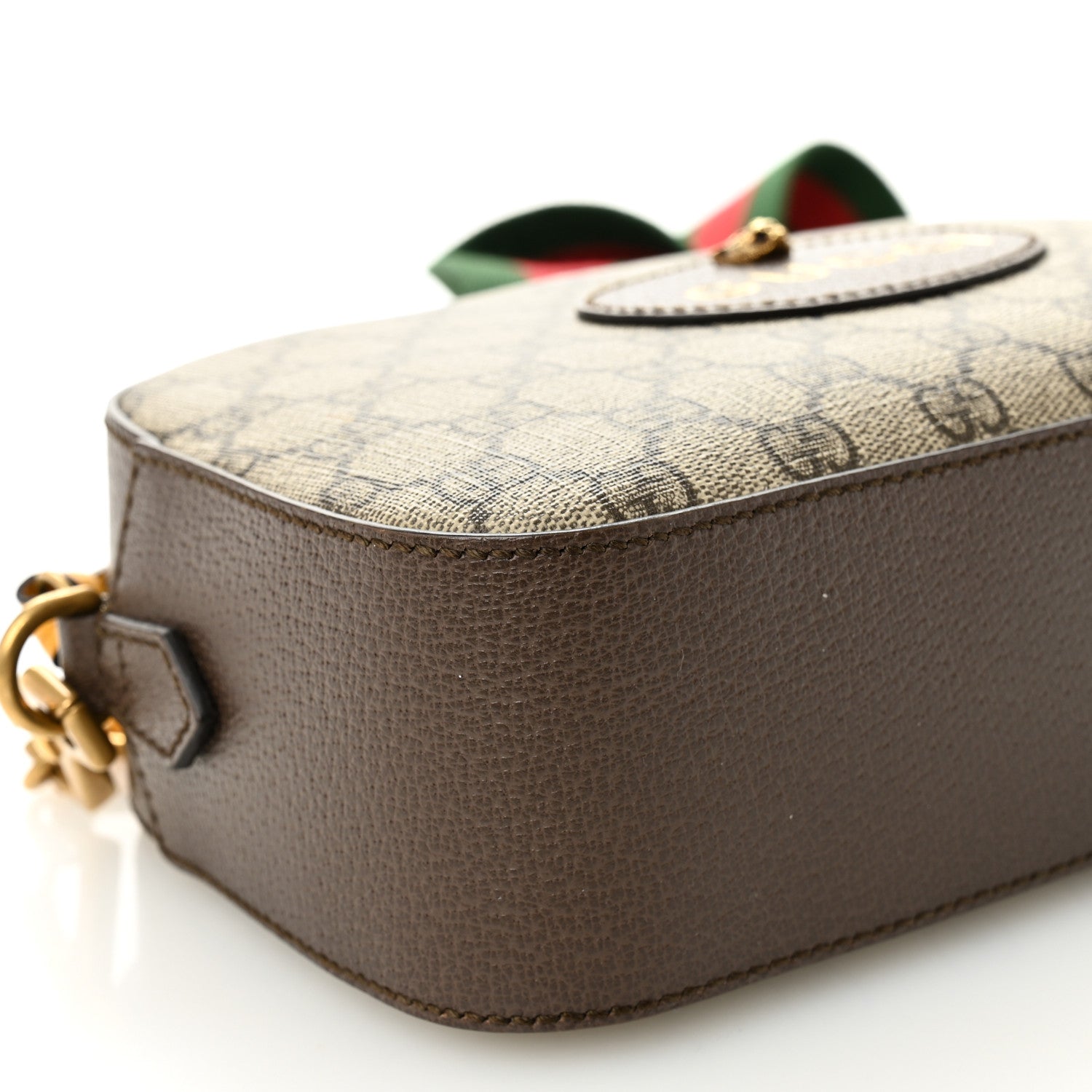 GG Supreme Monogram Web Neo Vintage Shoulder Bag Beige New Acero Crop