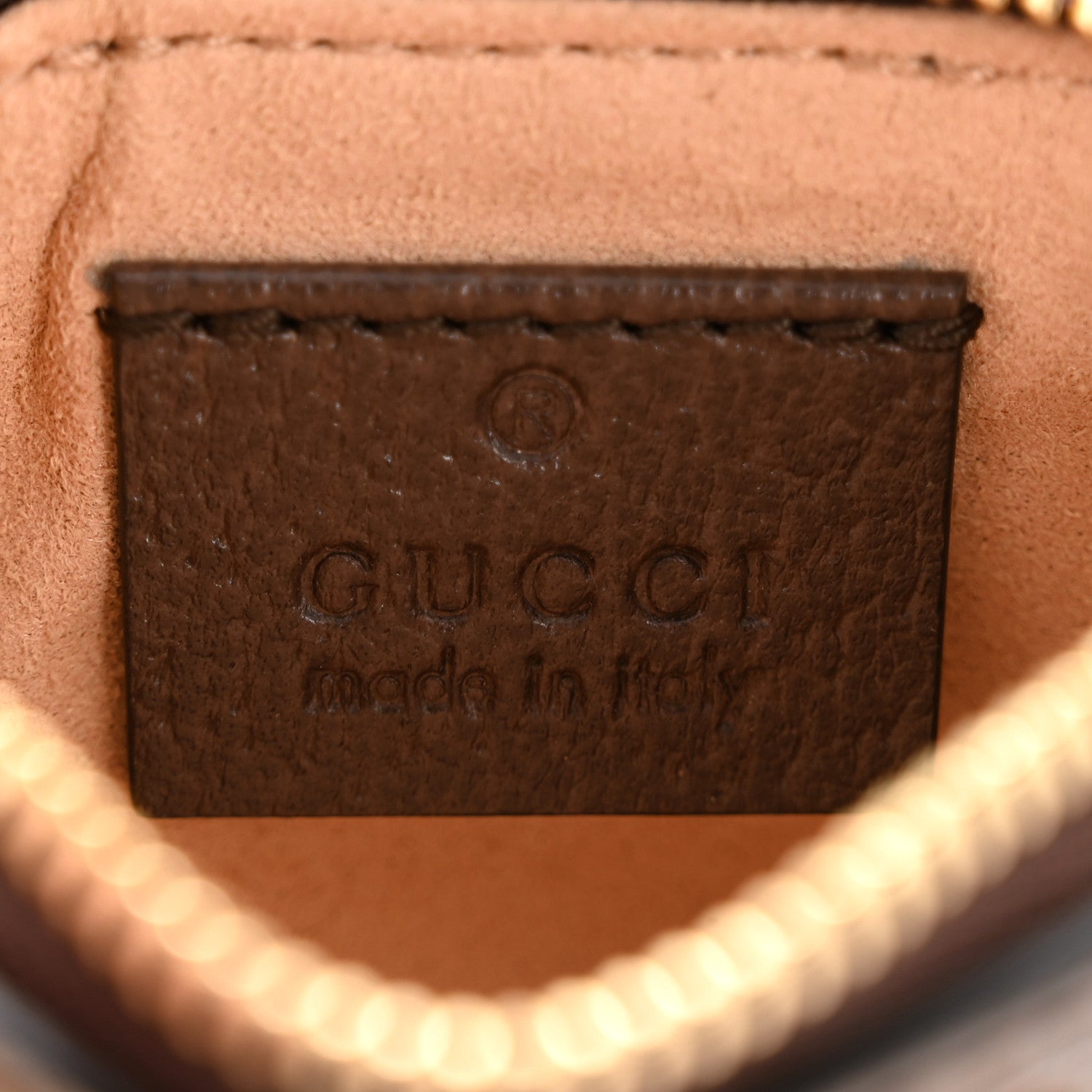 GG Supreme Monogram Web Ophidia Key Case Beige New Acero