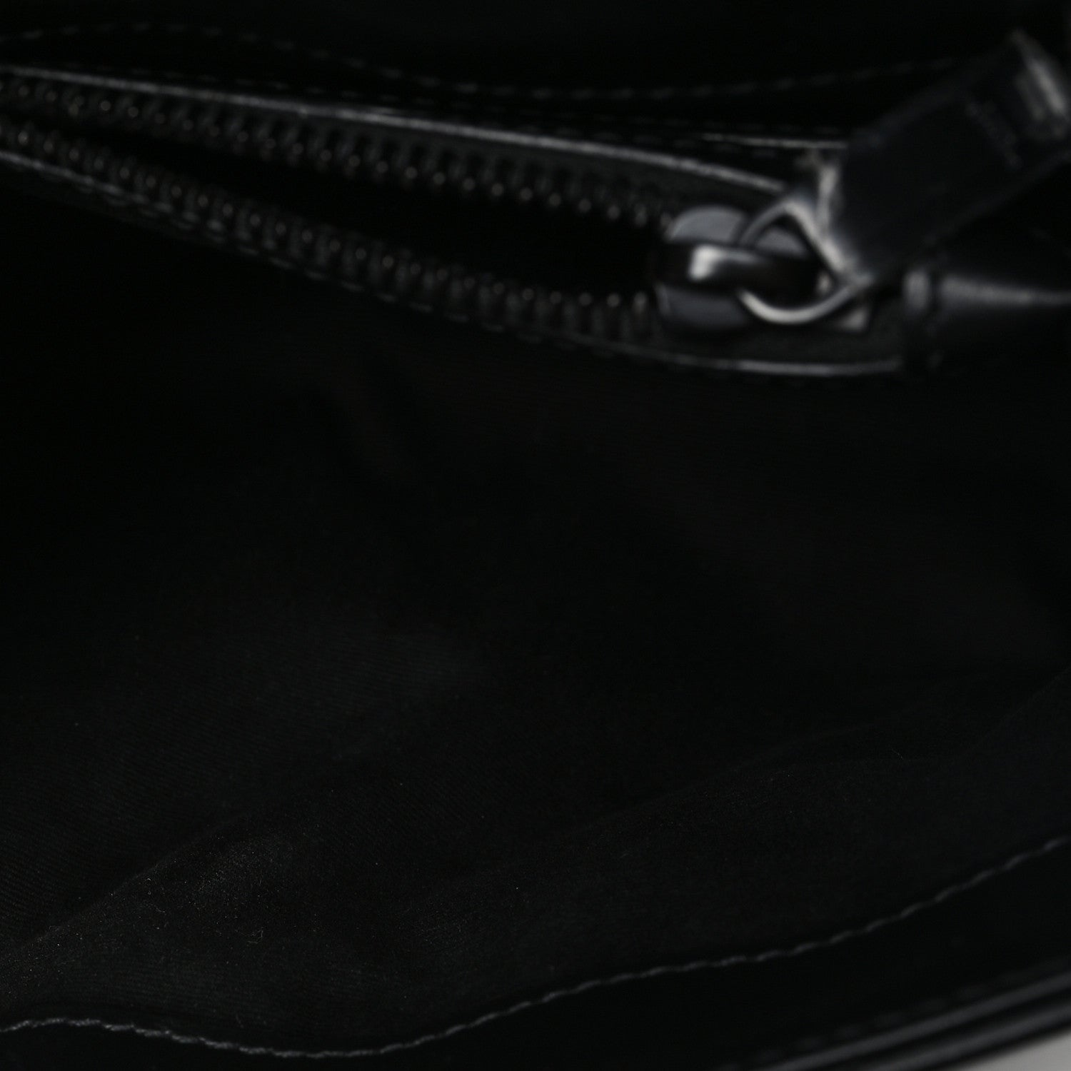 Calfskin Y Quilted Monogram Monochrome Small Loulou Chain Satchel Black