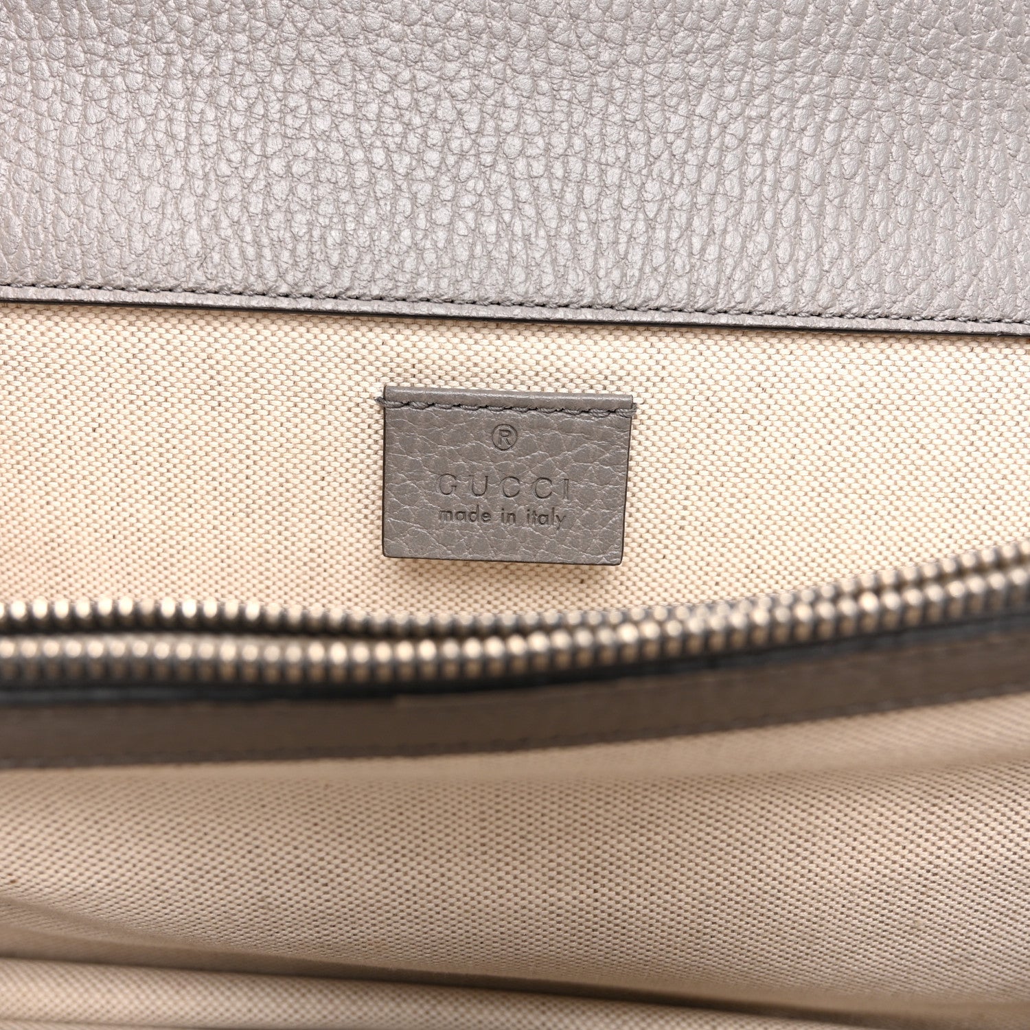 Pebbled Calfskin Small Dionysus Shoulder Bag Dusty Grey