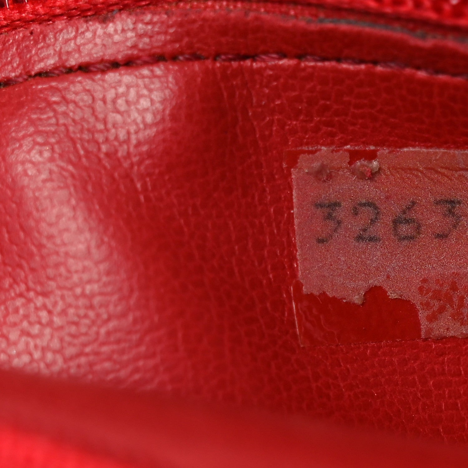 Lambskin Quilted Single Flap Red