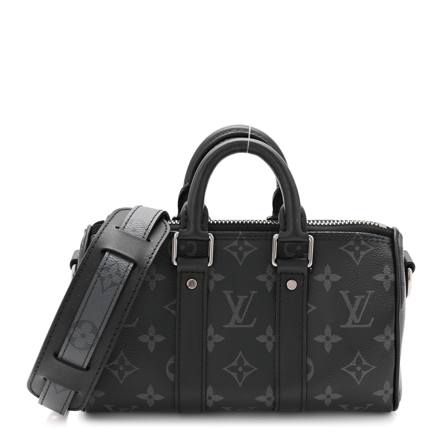 Reverse Monogram Eclipse Keepall XS Black