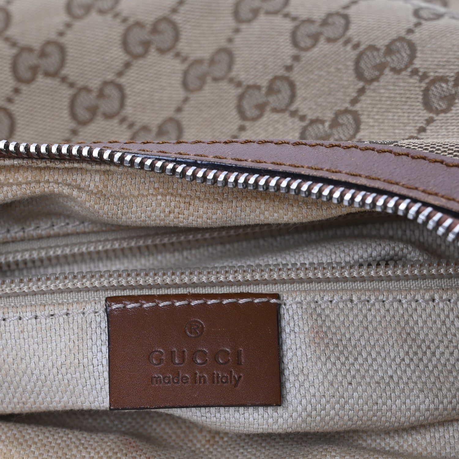 Monogram Medium Half Moon Hobo Brown