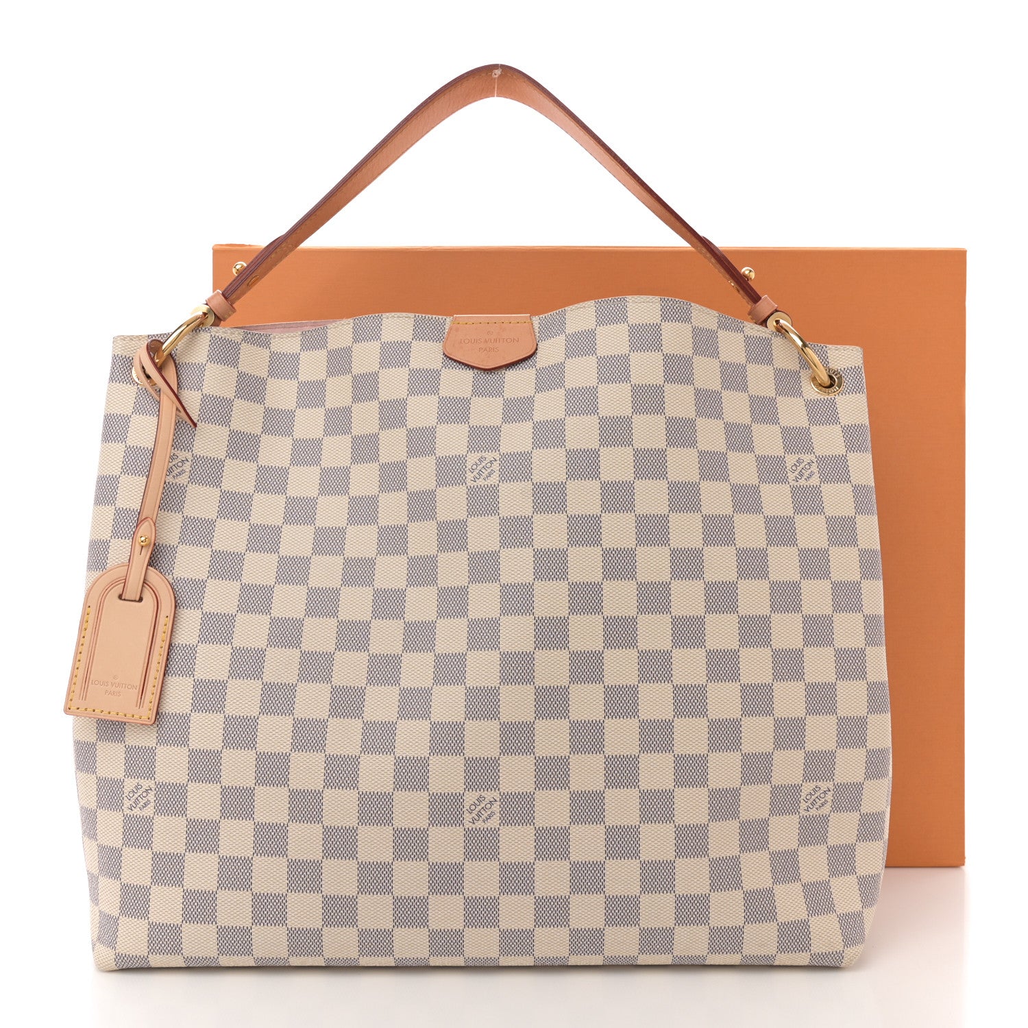 Damier Azur Graceful MM Rose Ballerine