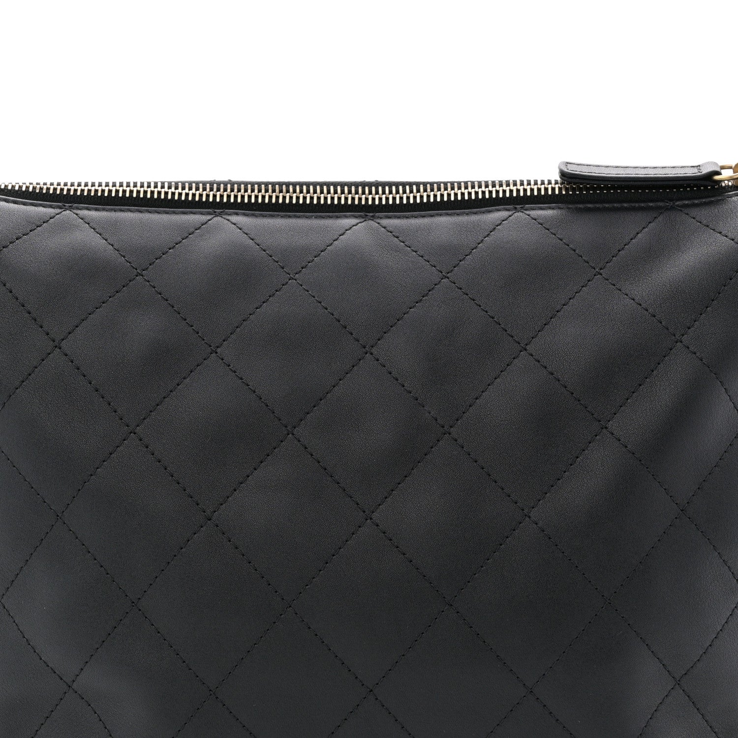Calfskin Quilted Convertible CC Chain Hobo Black