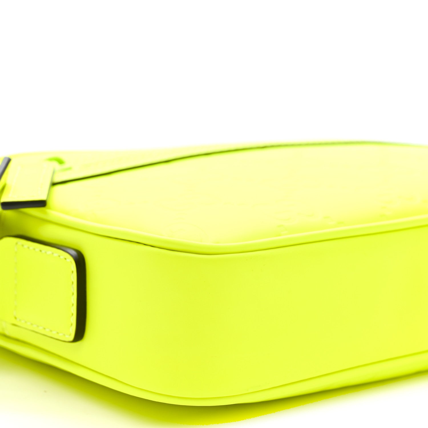 Rubber Effect Monogram GG Crossbody Bag Fluorescent Yellow