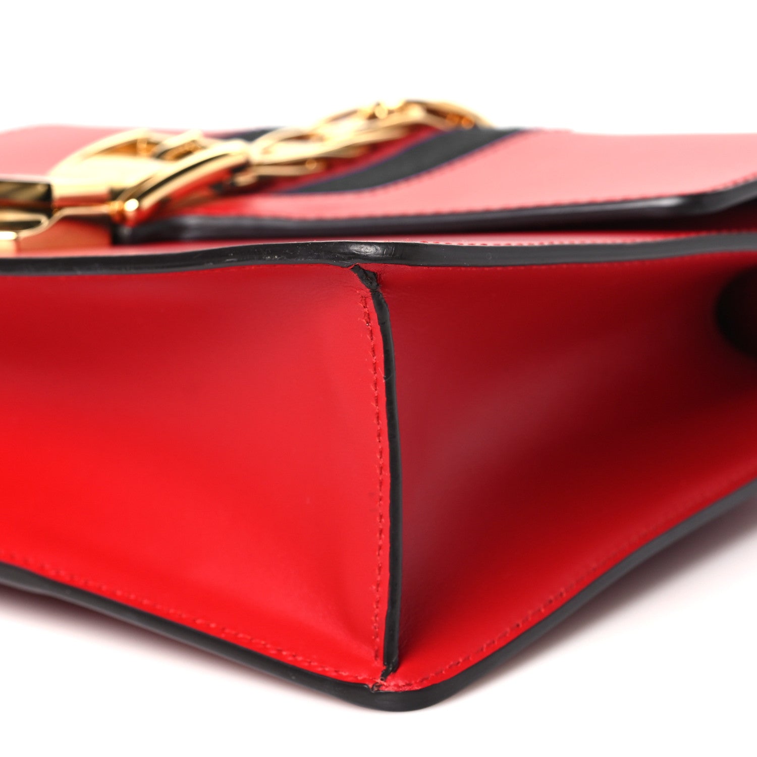 Calfskin Small Sylvie Shoulder Bag Hibiscus Red