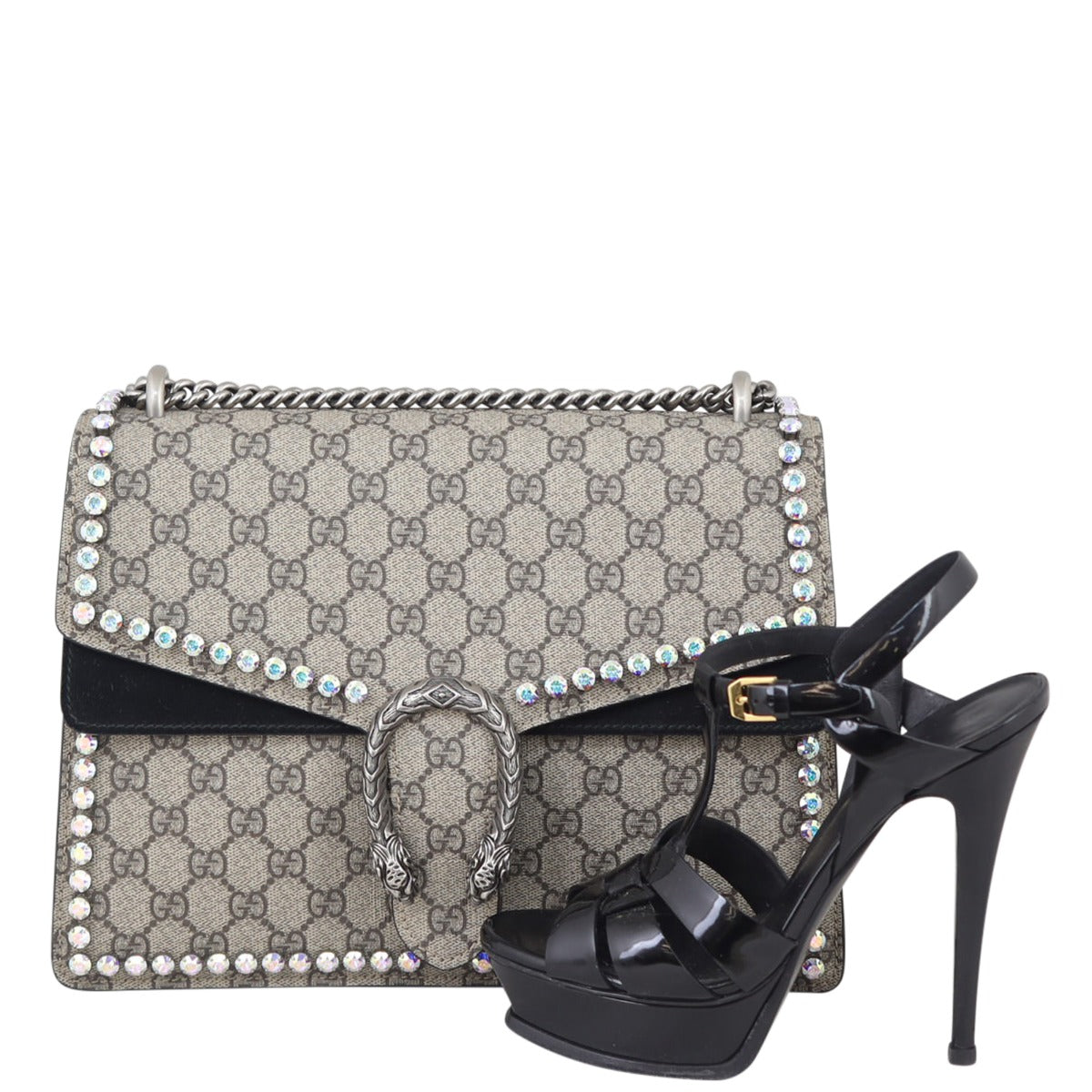 Gucci Dionysus Crystal Embellished Medium Shoulder Bag