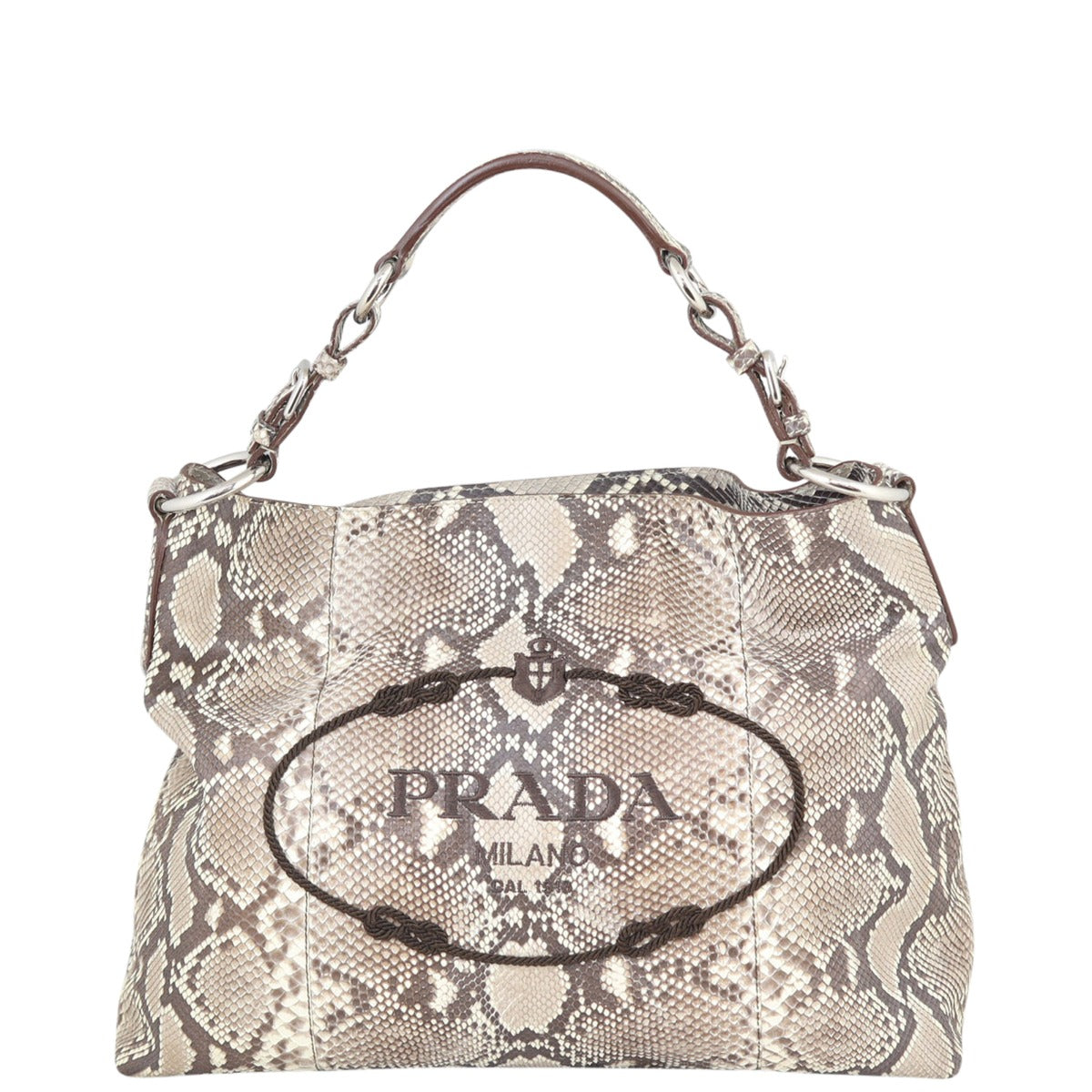 Prada Python Logo Hobo