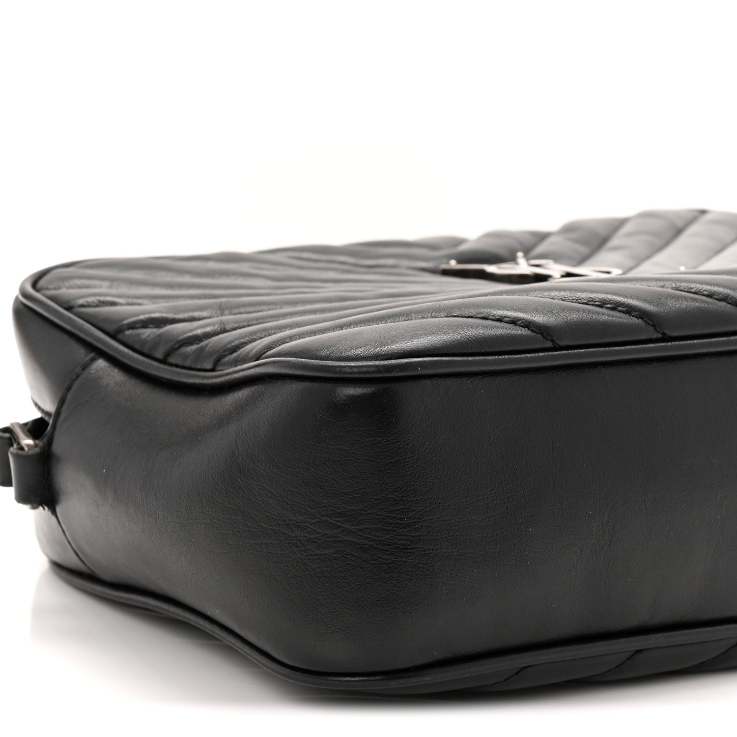 Calfskin Matelasse Monogram Lou Camera Bag Black