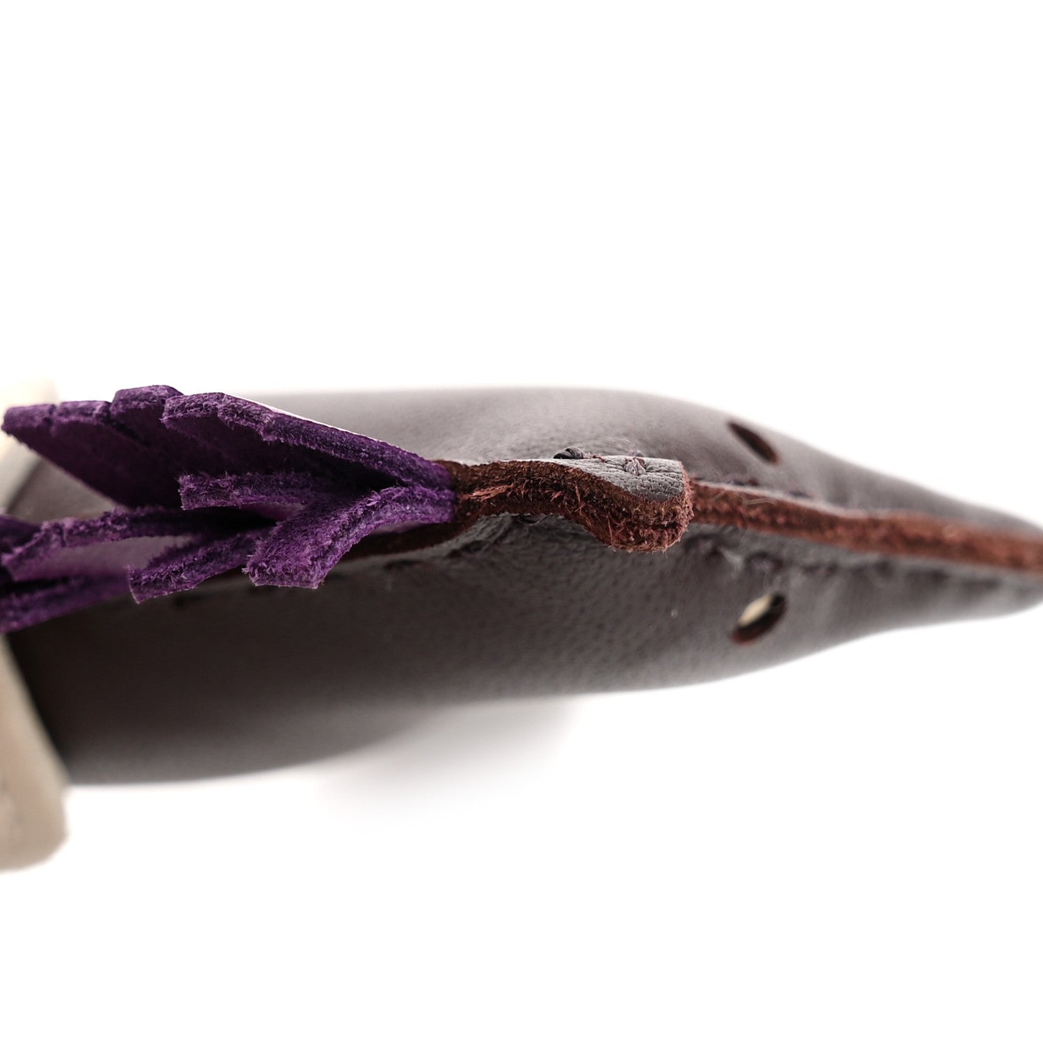 Milo Lambskin Grigri Rodeo Horse Bag Charm PM Rouge Sellier Craie Violet