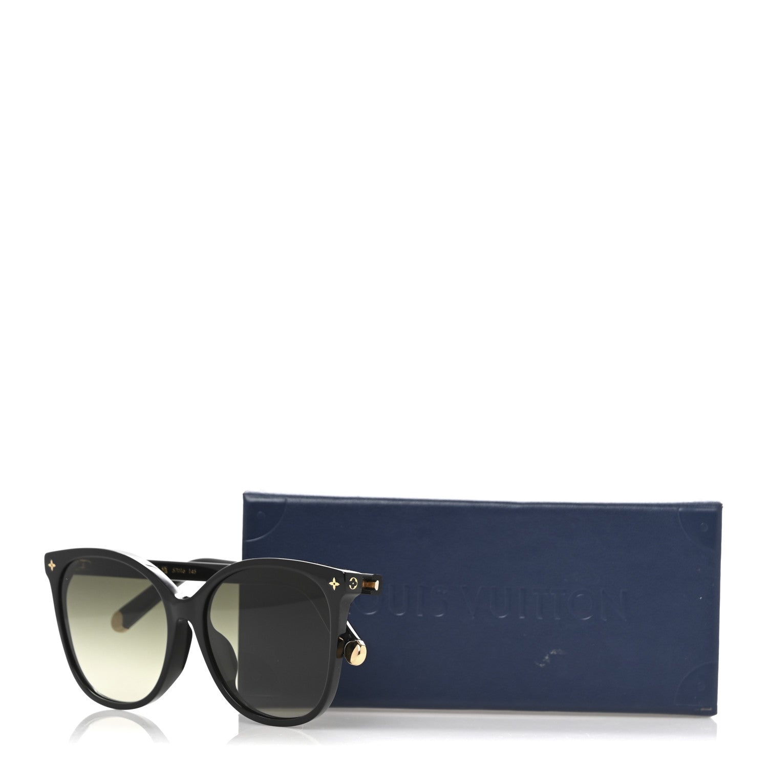 Acetate My Monogram Light Cat Eye Sunglasses Z1657E Black