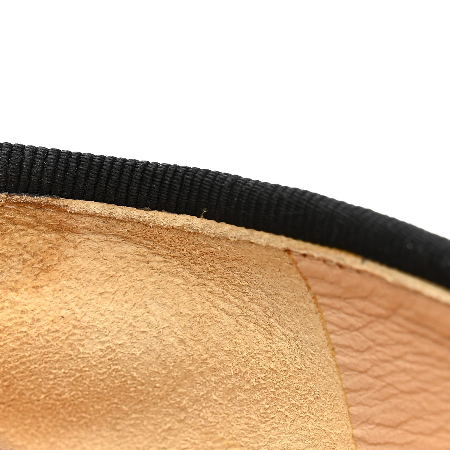 Lambskin Patent Cap Toe Ballerina Flats 39.5 Black