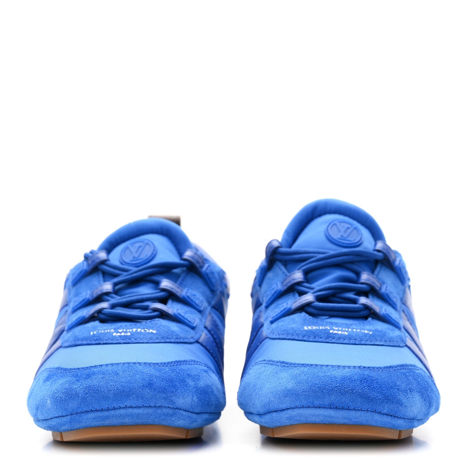 Suede Calfskin LV Sneakerina 39.5 Electric Blue