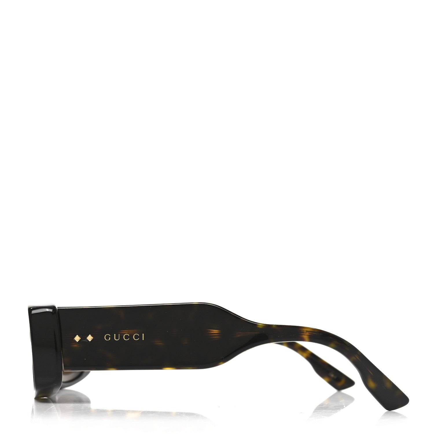 Acetate Rectangle Frame Sunglasses GG1528S Tortoise