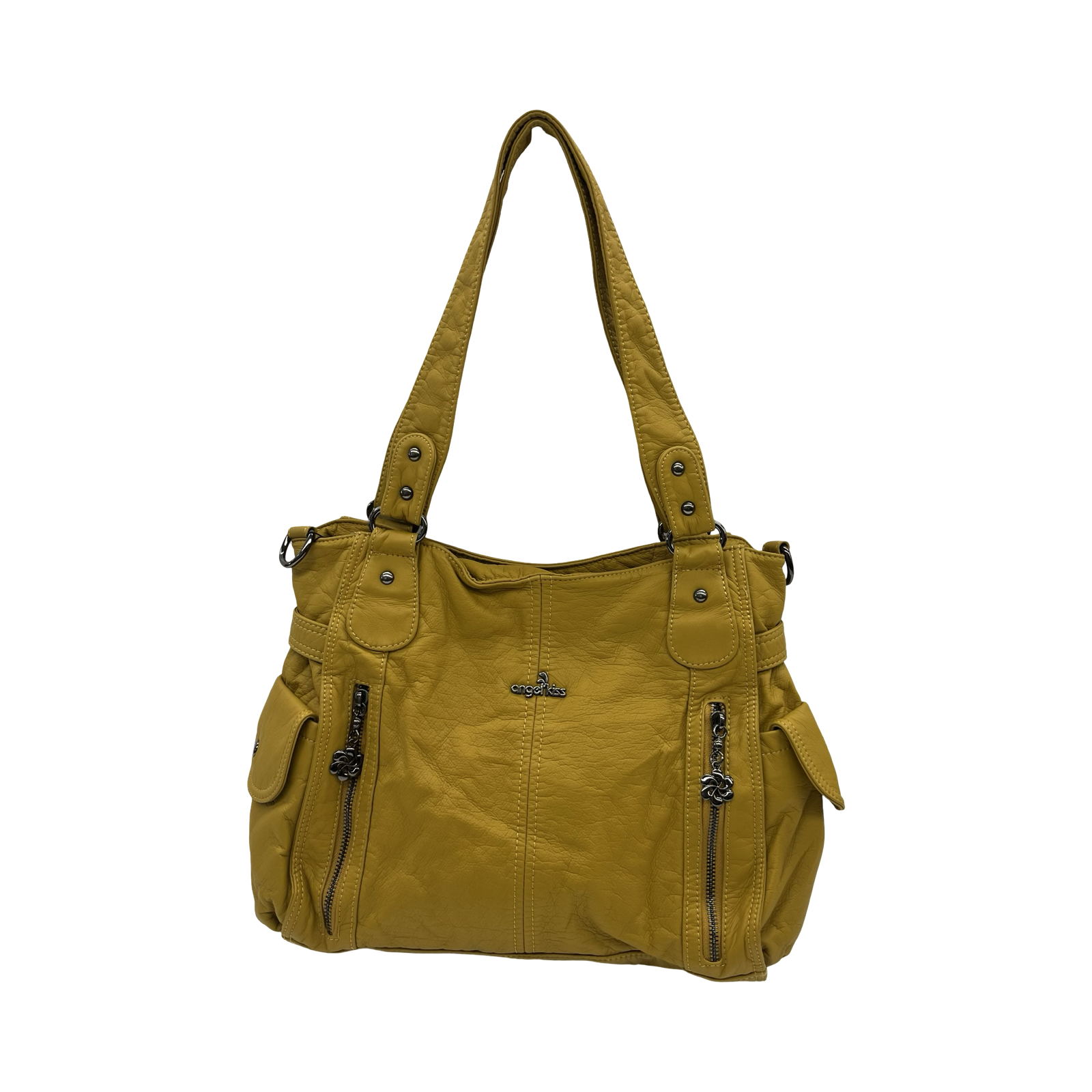 Handbag By Clothes Mentor In Yellow, Size:Medium