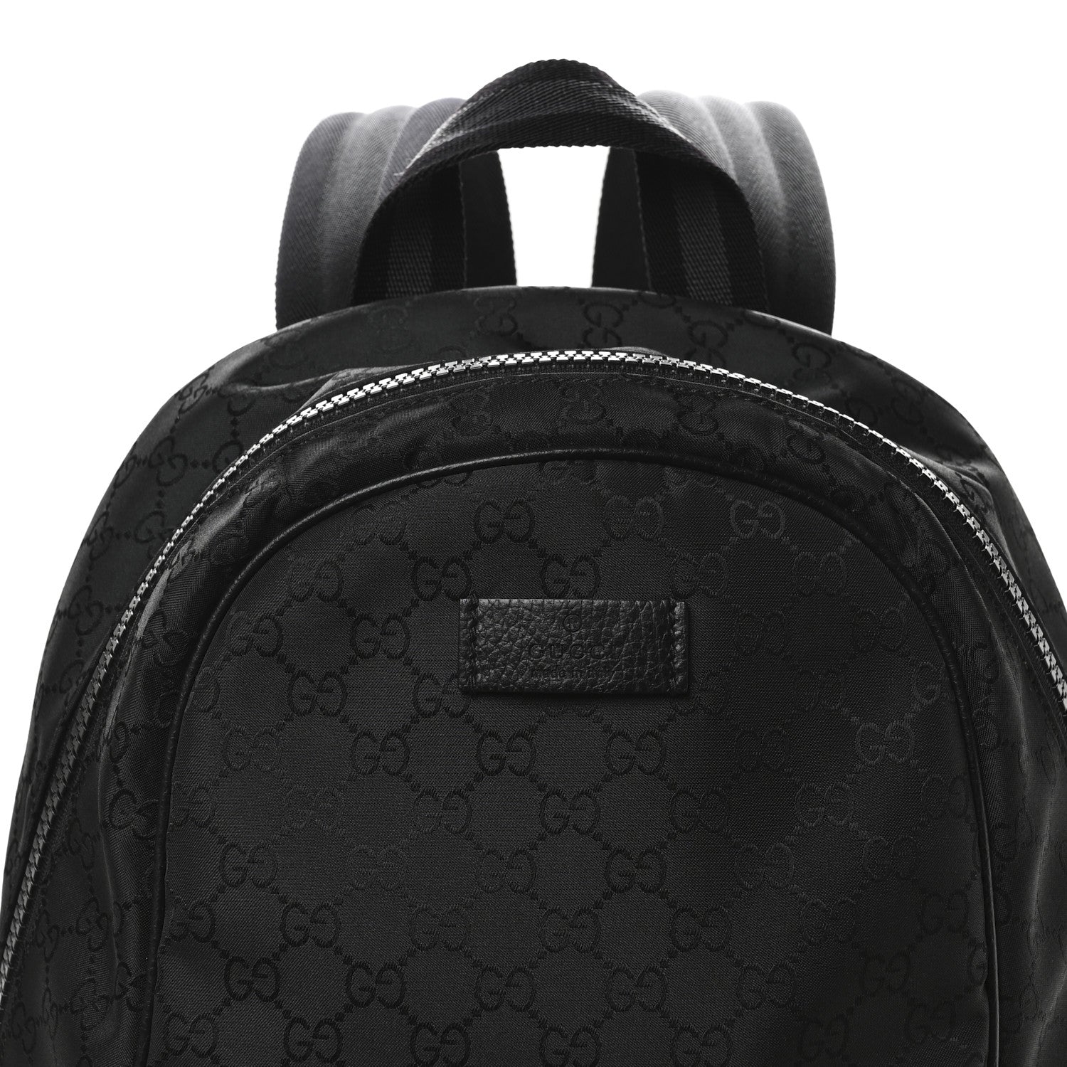 Nylon Monogram Slim Backpack Black