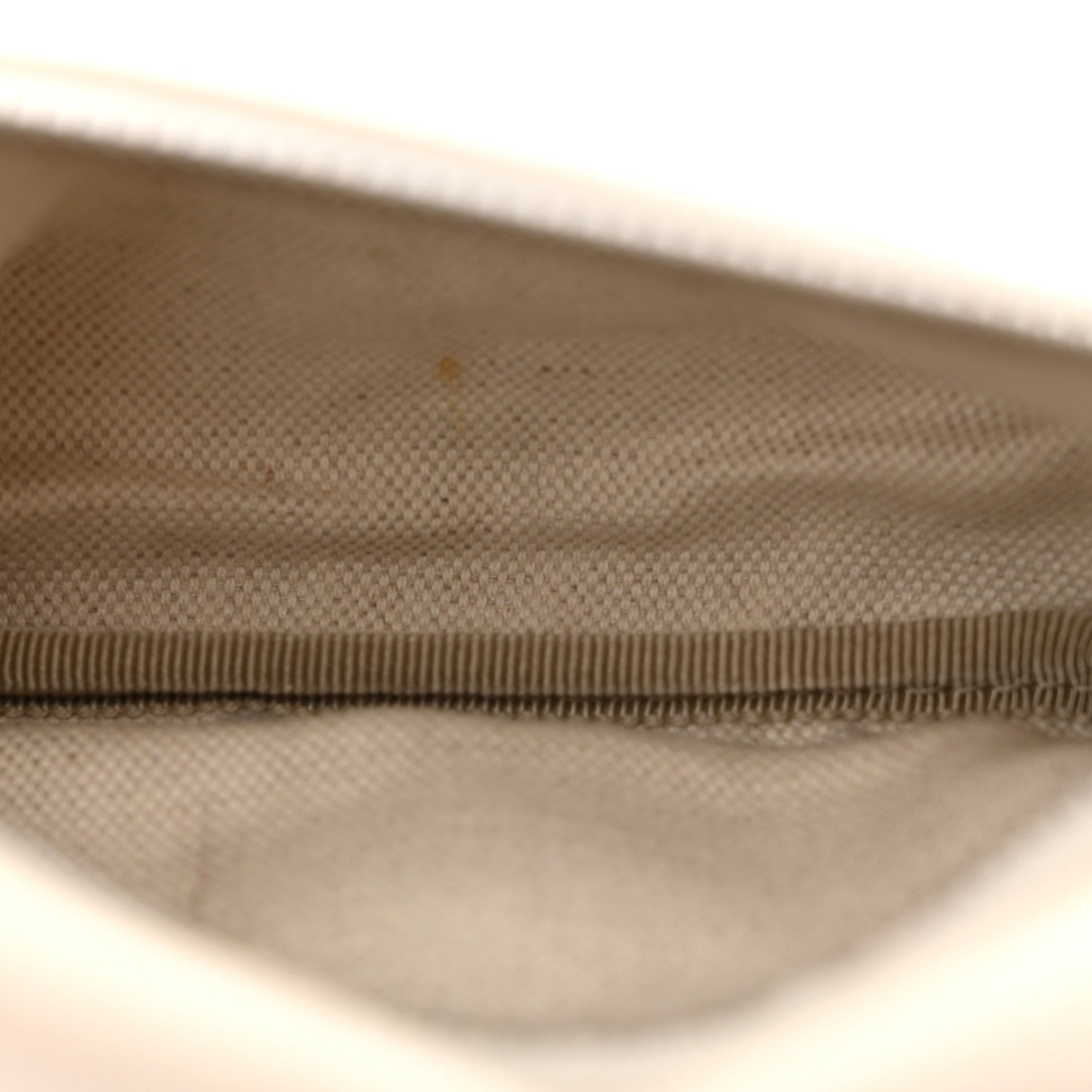 Grained Calfskin Small Logo Belt Bag White