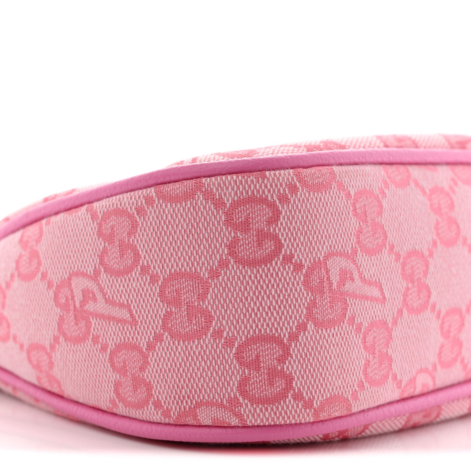 X PALACE GG Supreme Monogram Palace Textured Dollar Calfskin Shoulder Bag Pink Pale Rose Palace