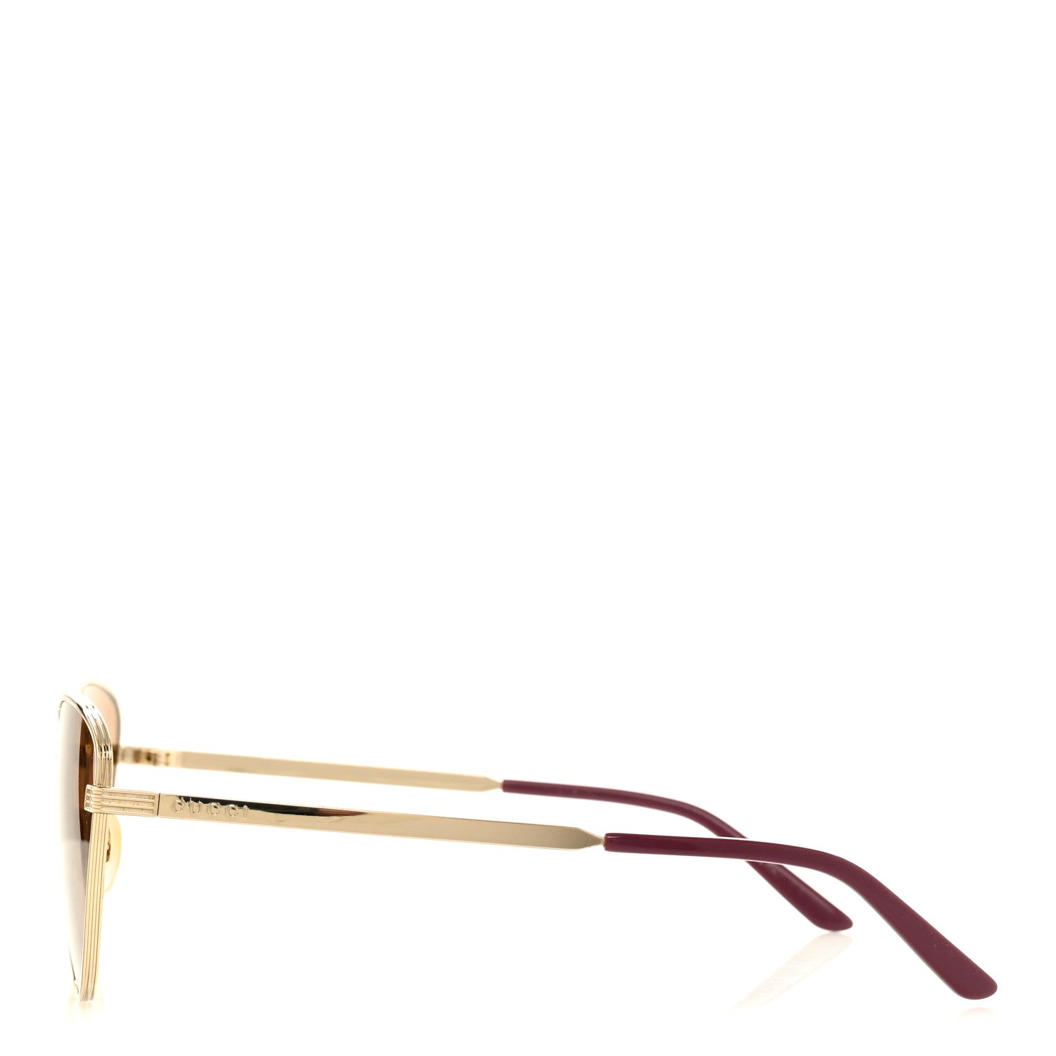 Metal Cat Eye Sunglasses Gold Purple