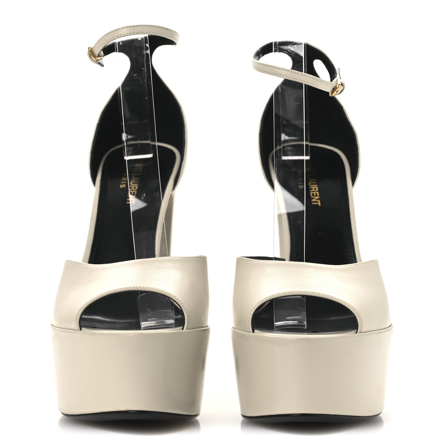 New Belfagor Jodie 95 Platform Sandals 40 Pearl